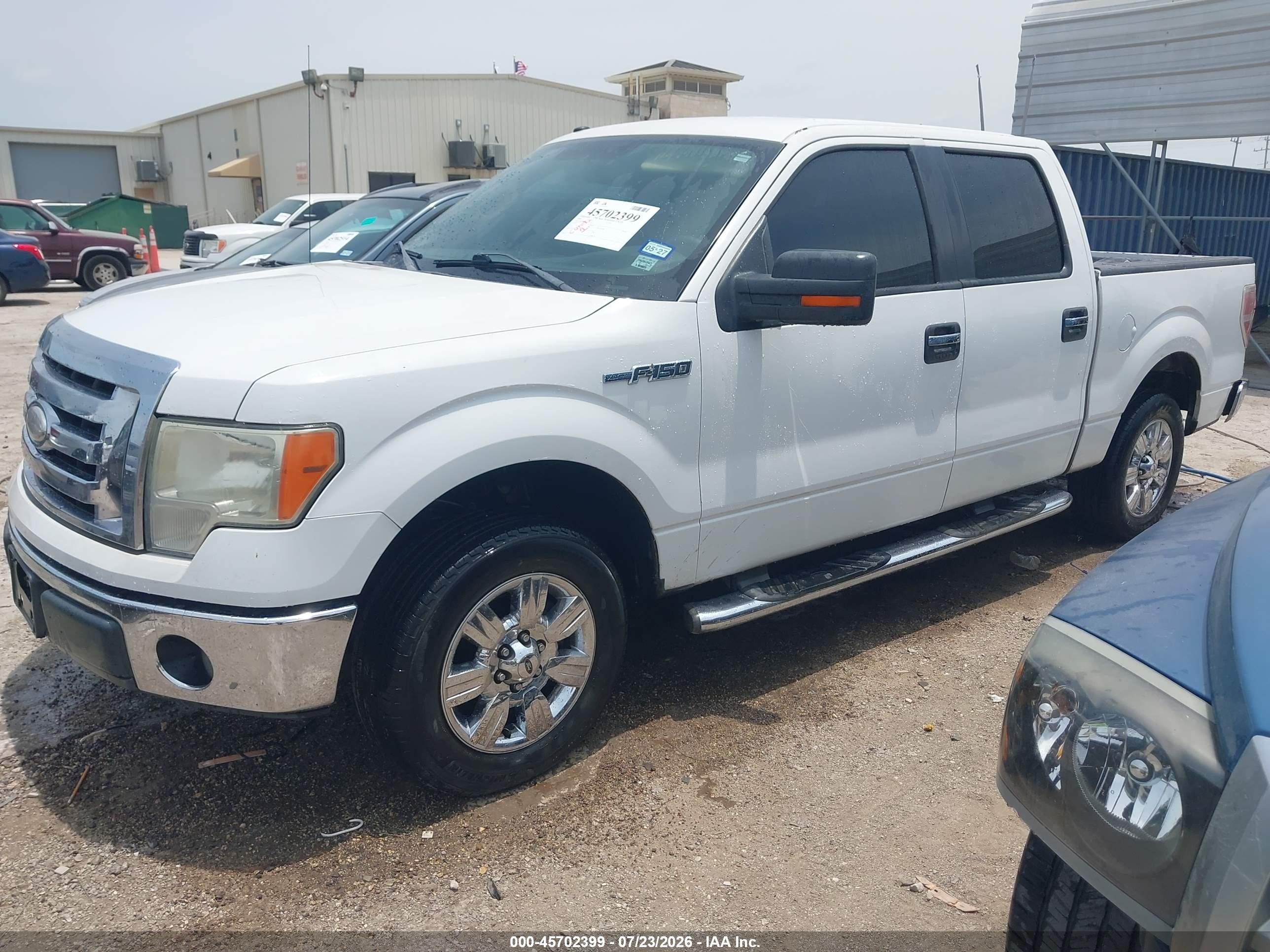 2009 Ford F-150 Xlt White vin: 1FTRW128X9KC75116
