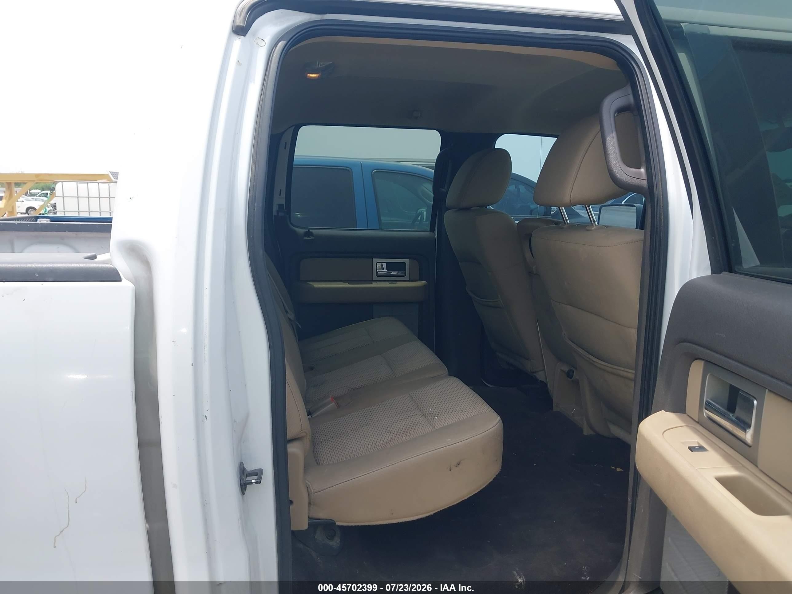2009 Ford F-150 Xlt White vin: 1FTRW128X9KC75116
