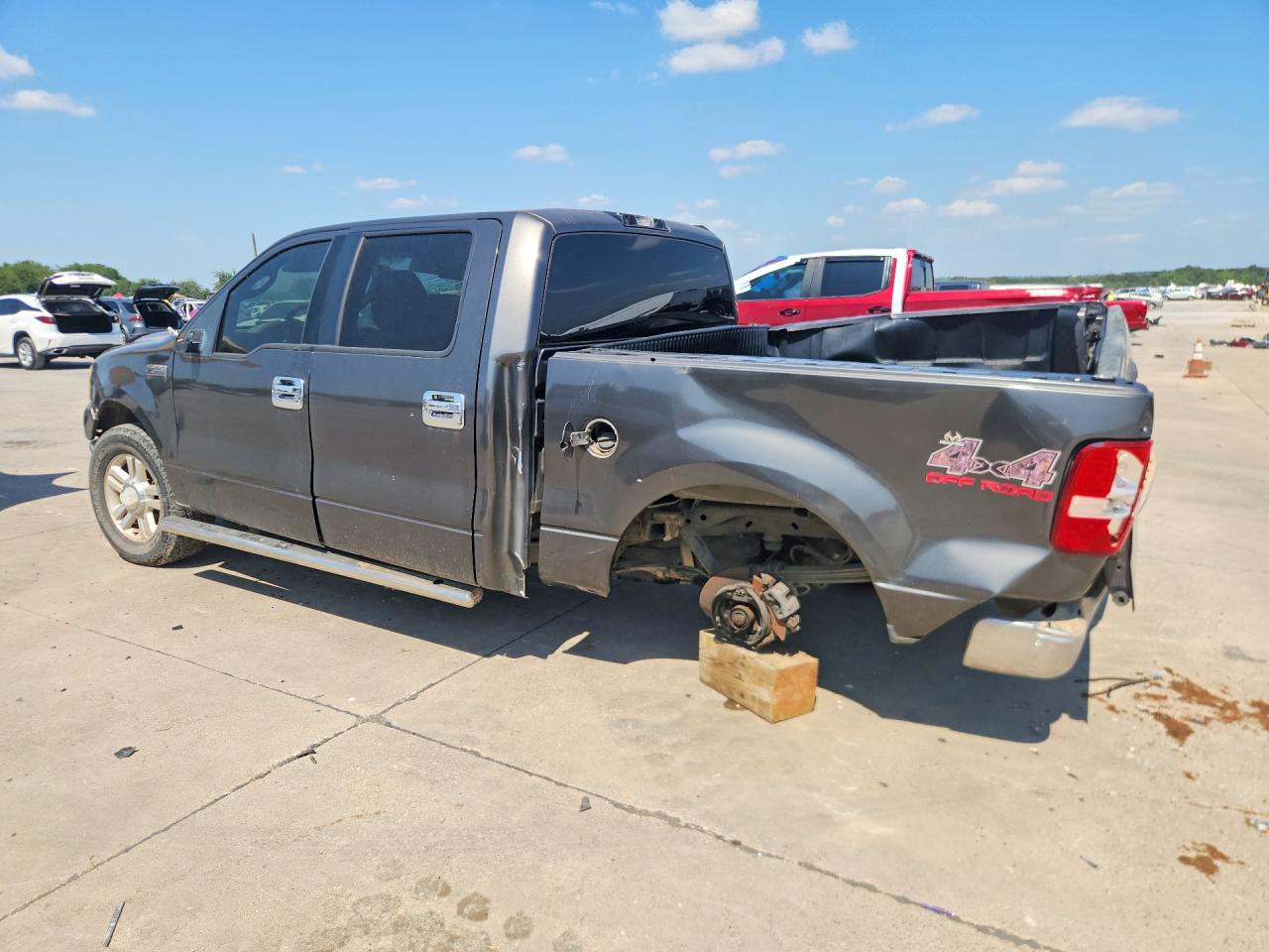 2004 Ford F150 Supercrew Gray vin: 1FTRW12W04KD53698