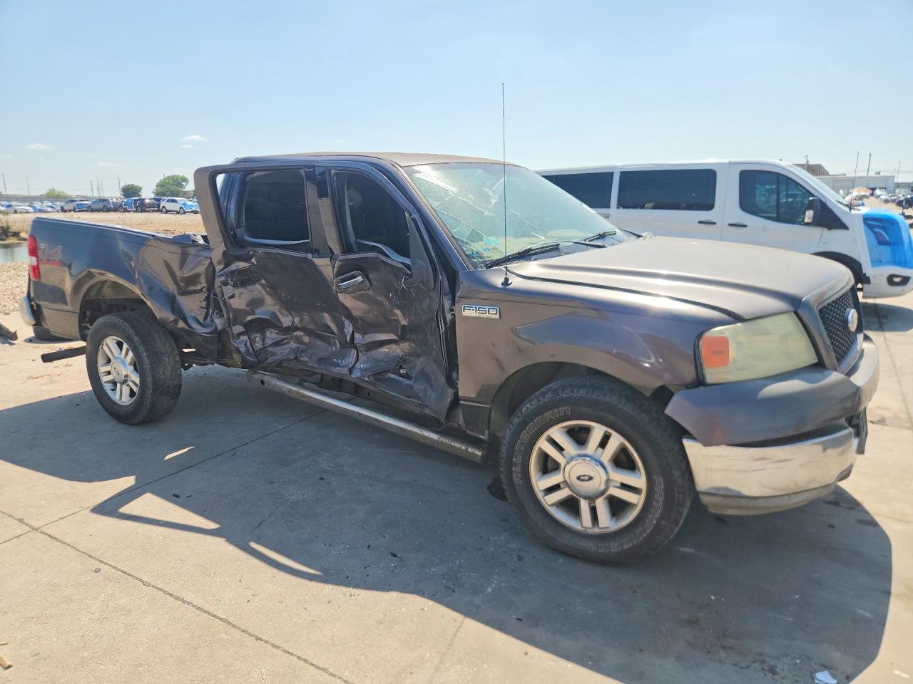 2004 Ford F150 Supercrew Gray vin: 1FTRW12W04KD53698
