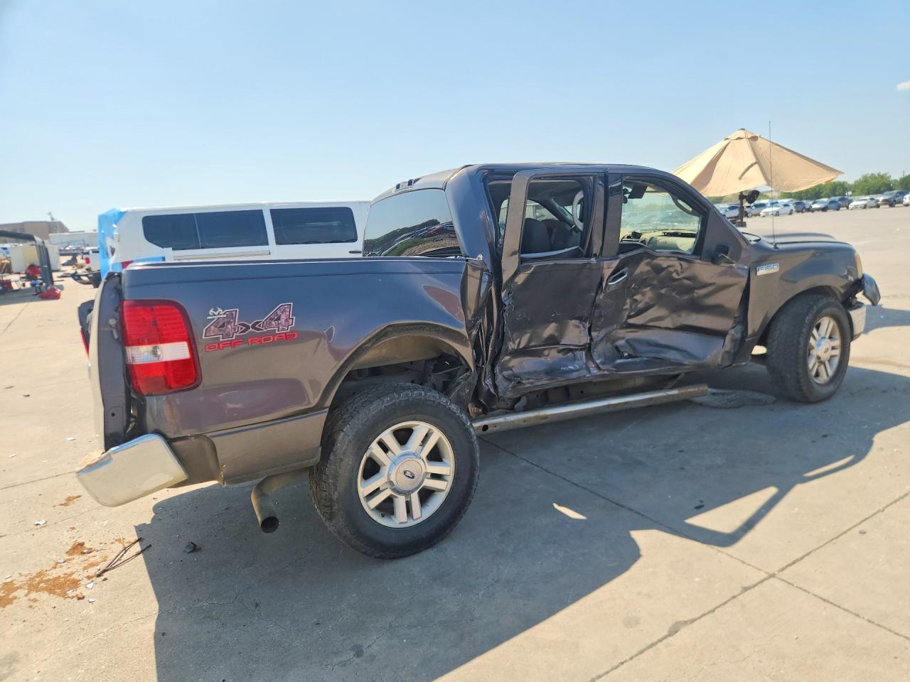 2004 Ford F150 Supercrew Gray vin: 1FTRW12W04KD53698