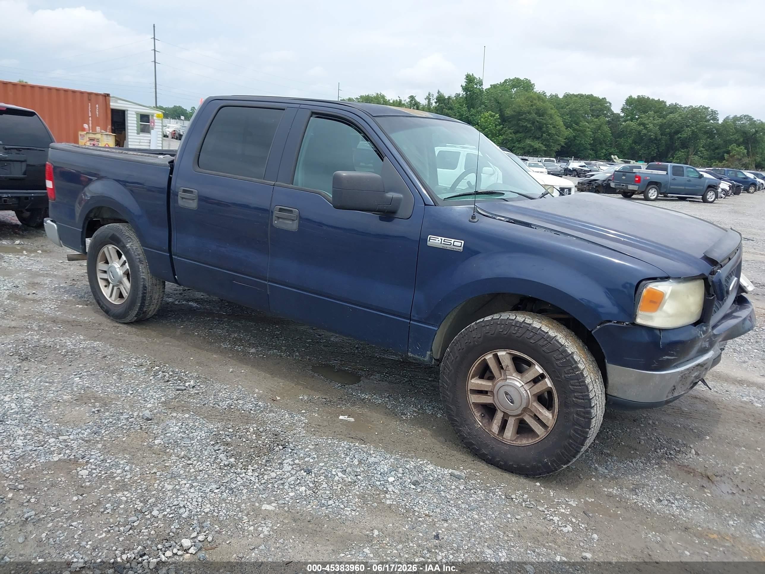 2005 Ford F-150 Xlt Blue vin: 1FTRW12W05KC89048