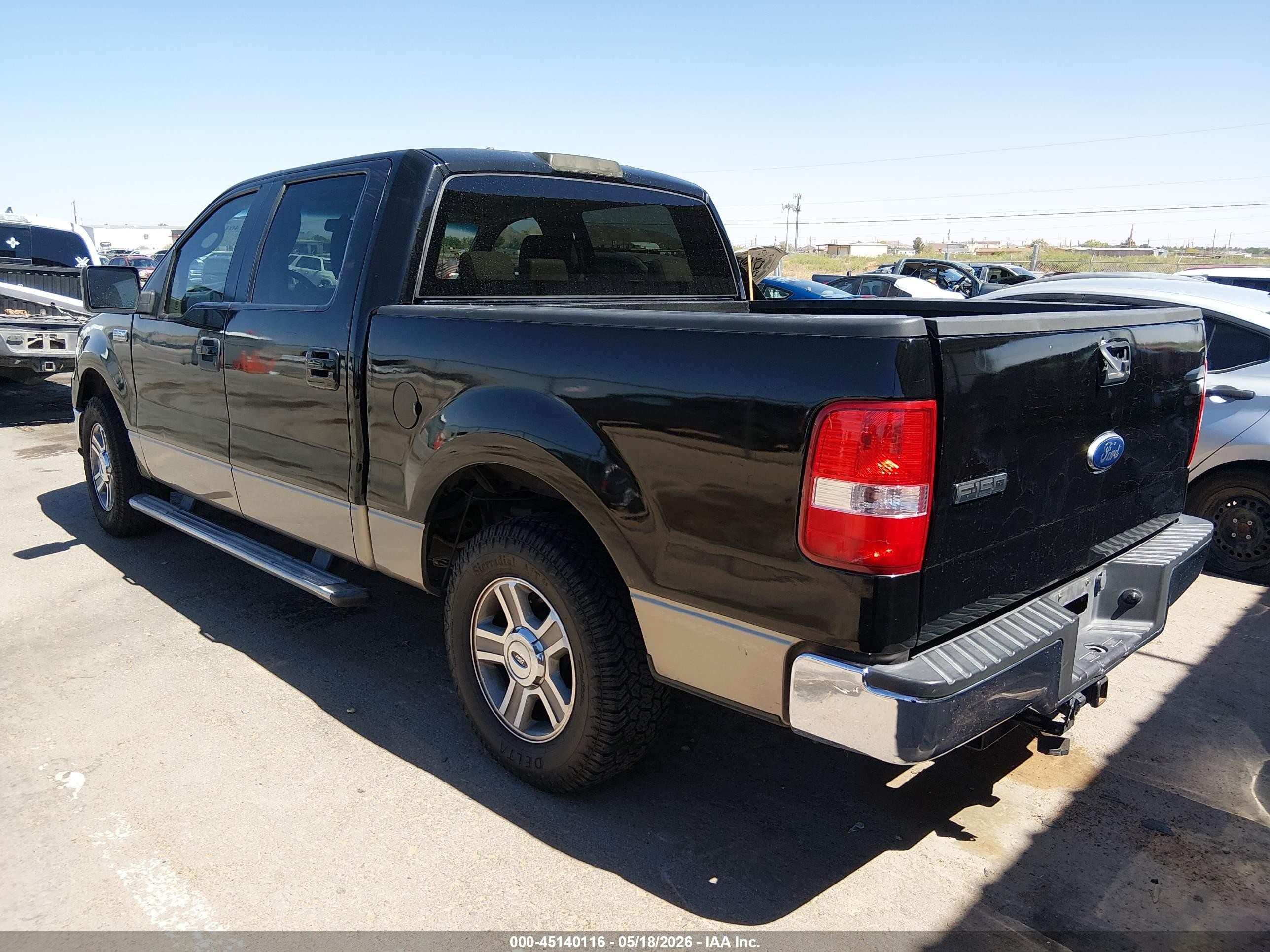 2006 Ford F-150 Xlt Black vin: 1FTRW12W06FB01588