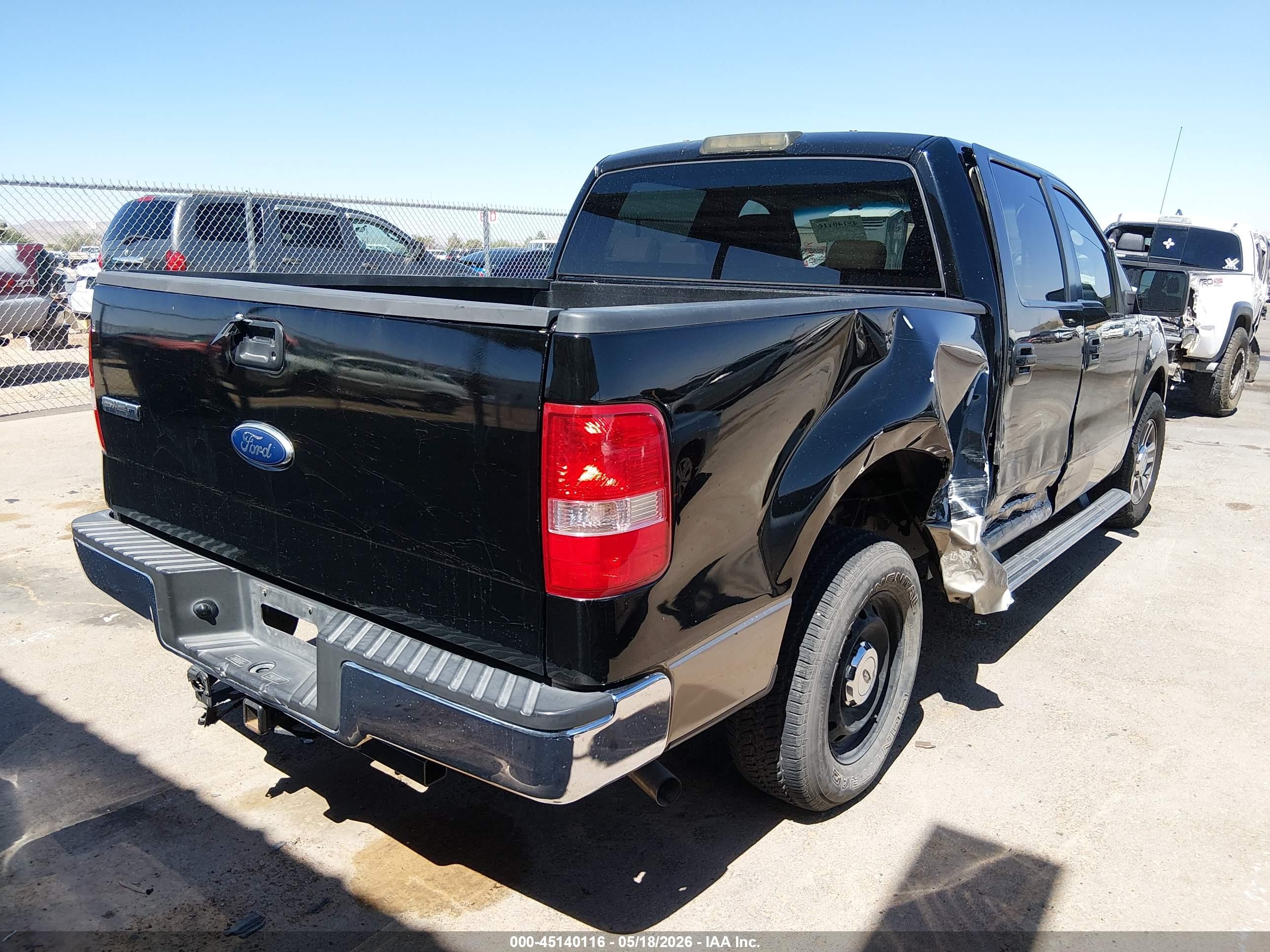 2006 Ford F-150 Xlt Black vin: 1FTRW12W06FB01588