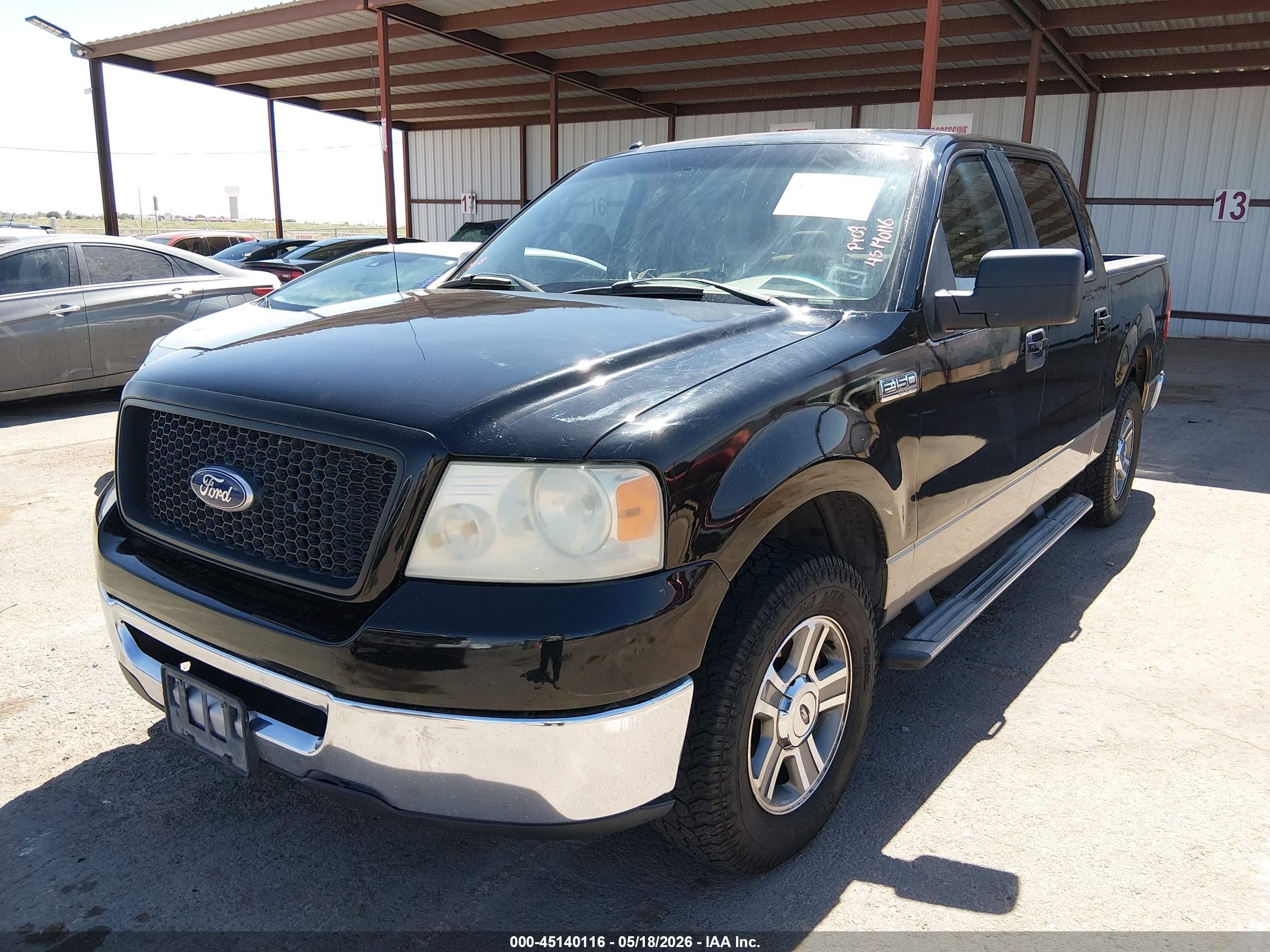2006 Ford F-150 Xlt Black vin: 1FTRW12W06FB01588
