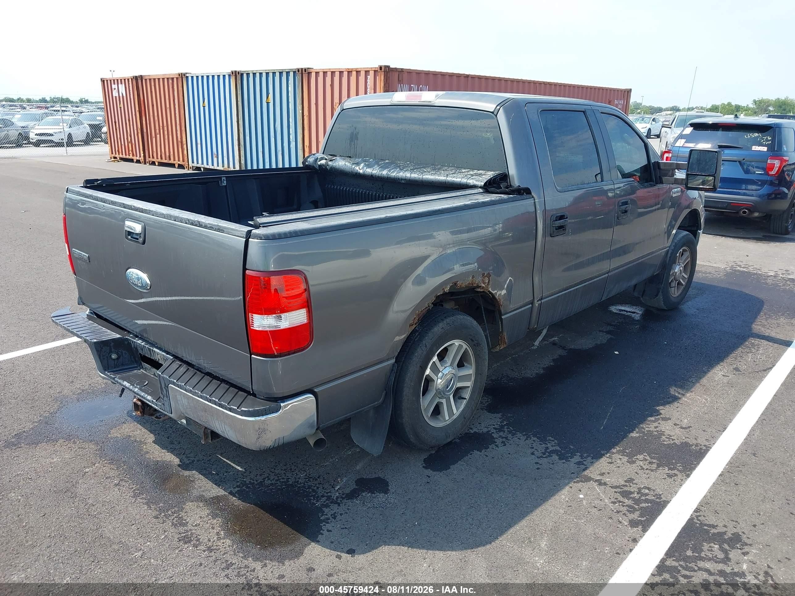 2006 Ford F-150 Xlt Gray vin: 1FTRW12W06FB09870