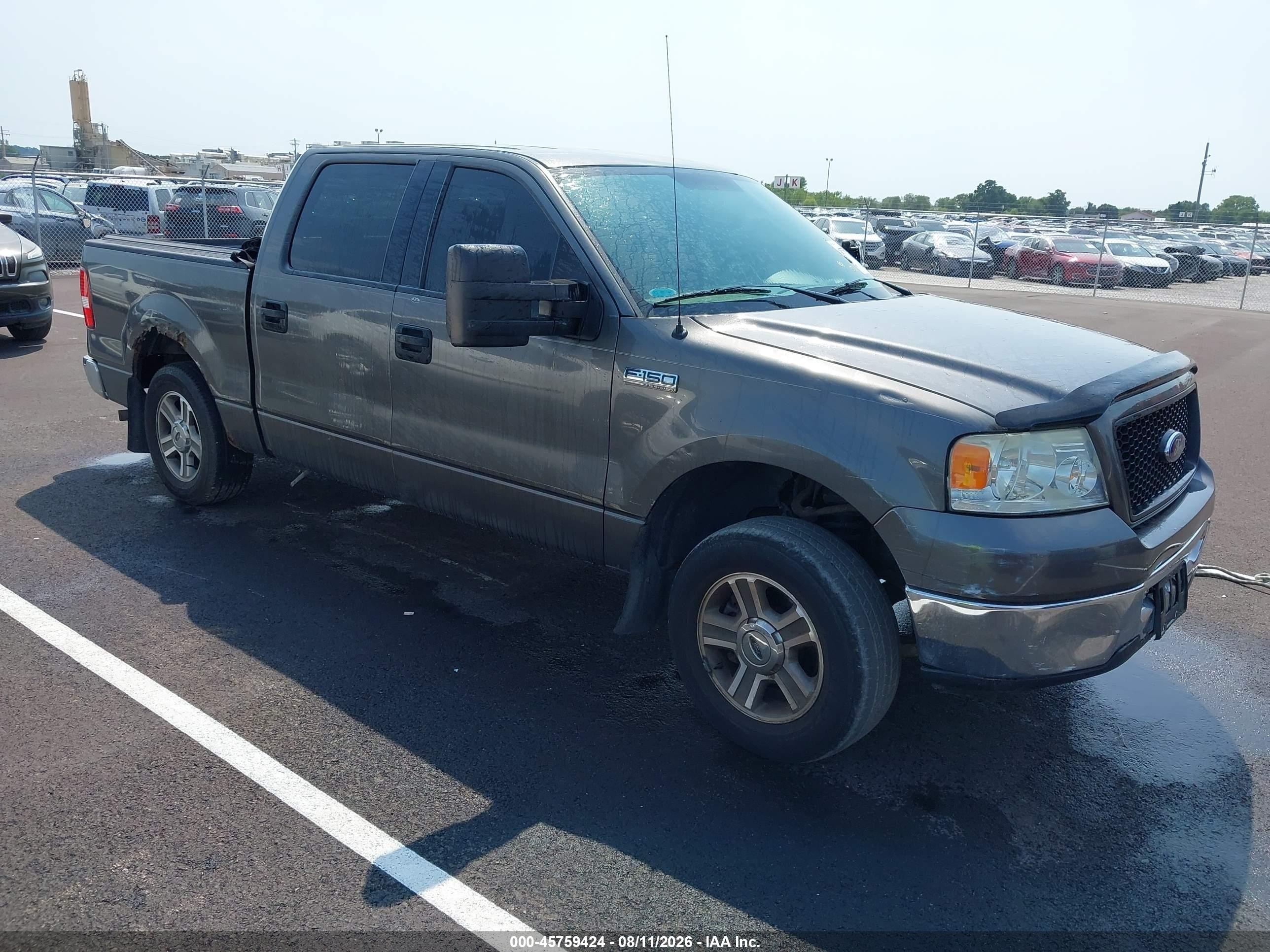 2006 Ford F-150 Xlt Gray vin: 1FTRW12W06FB09870
