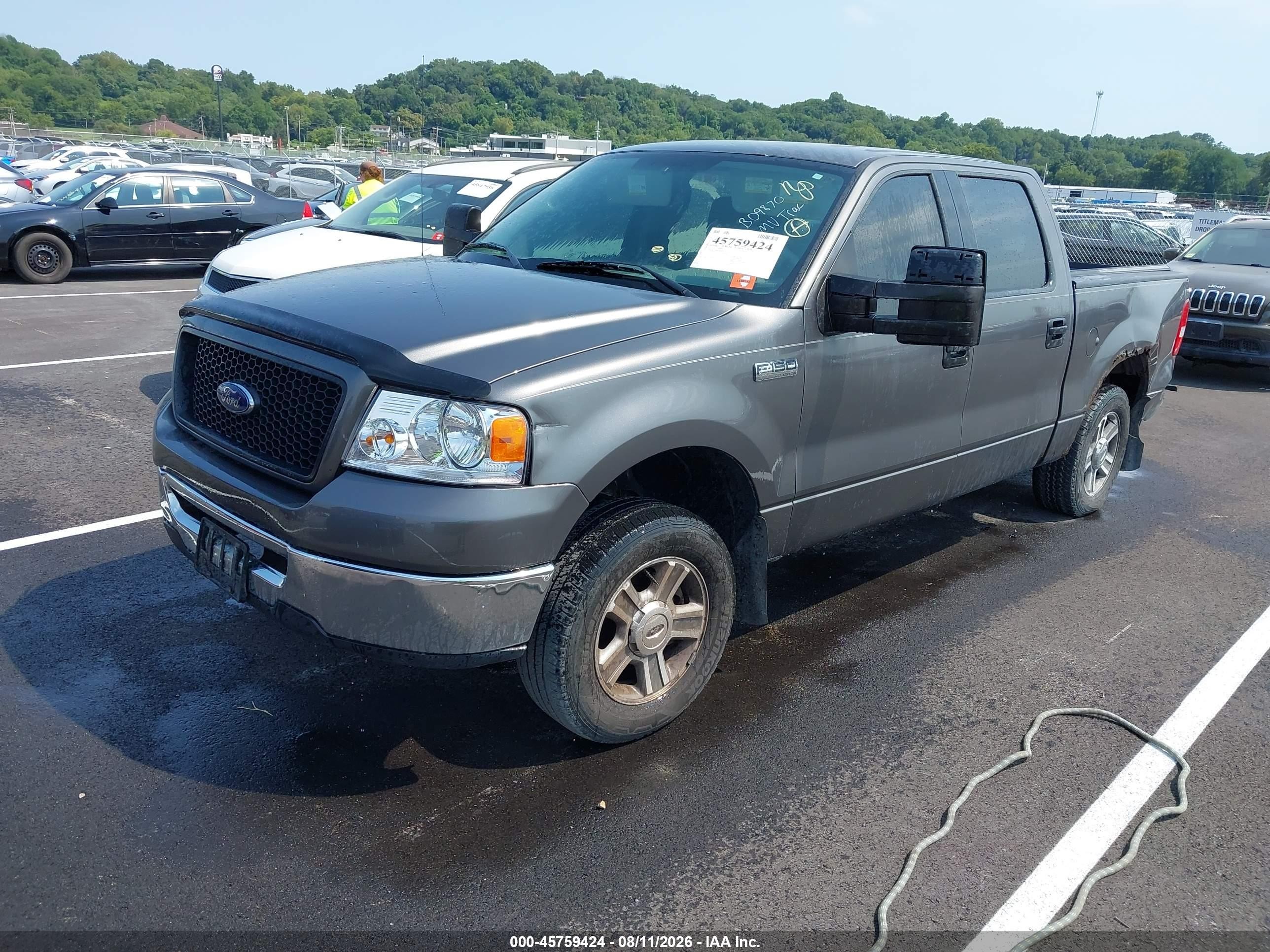 2006 Ford F-150 Xlt Gray vin: 1FTRW12W06FB09870