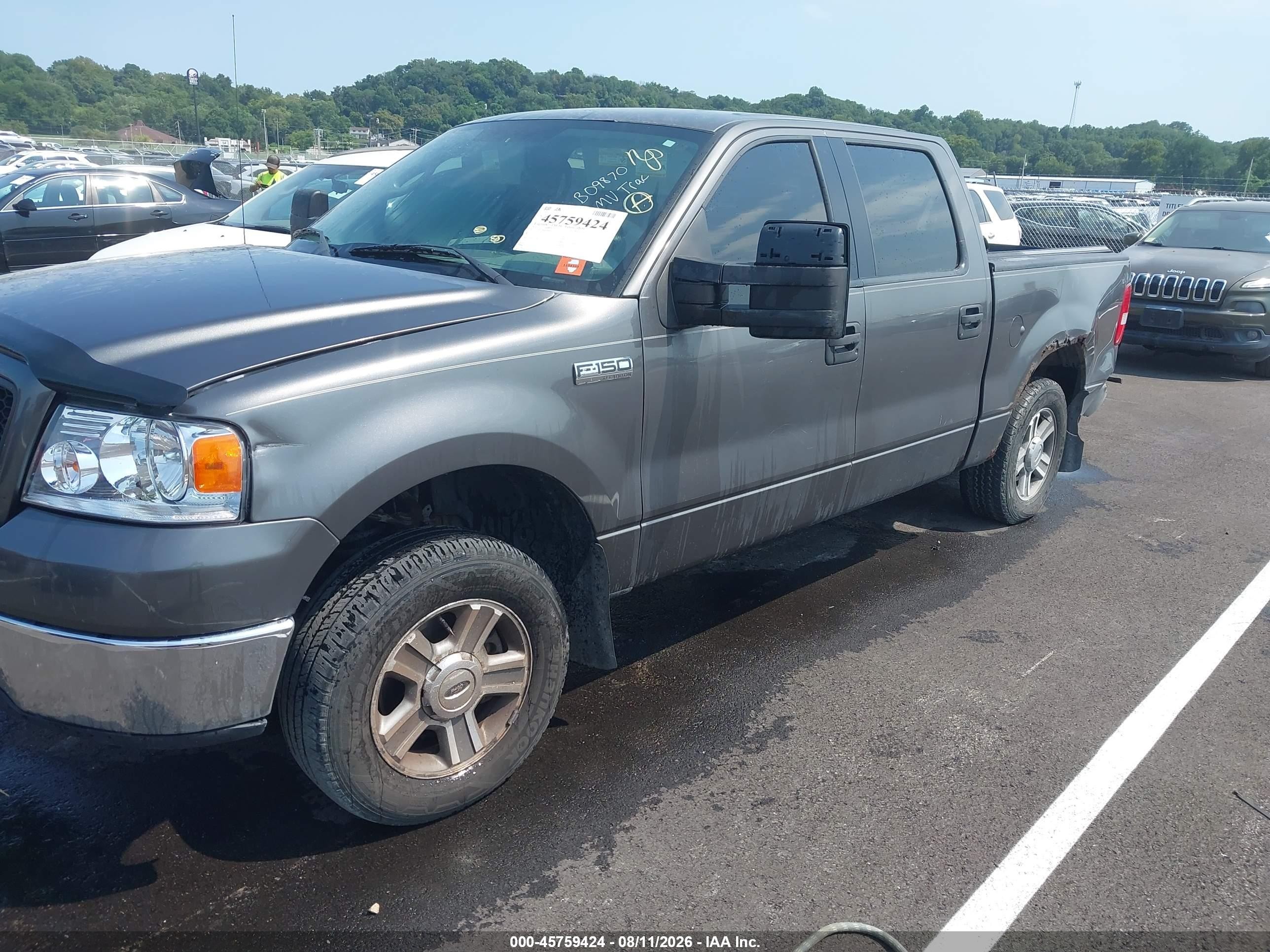 2006 Ford F-150 Xlt Gray vin: 1FTRW12W06FB09870