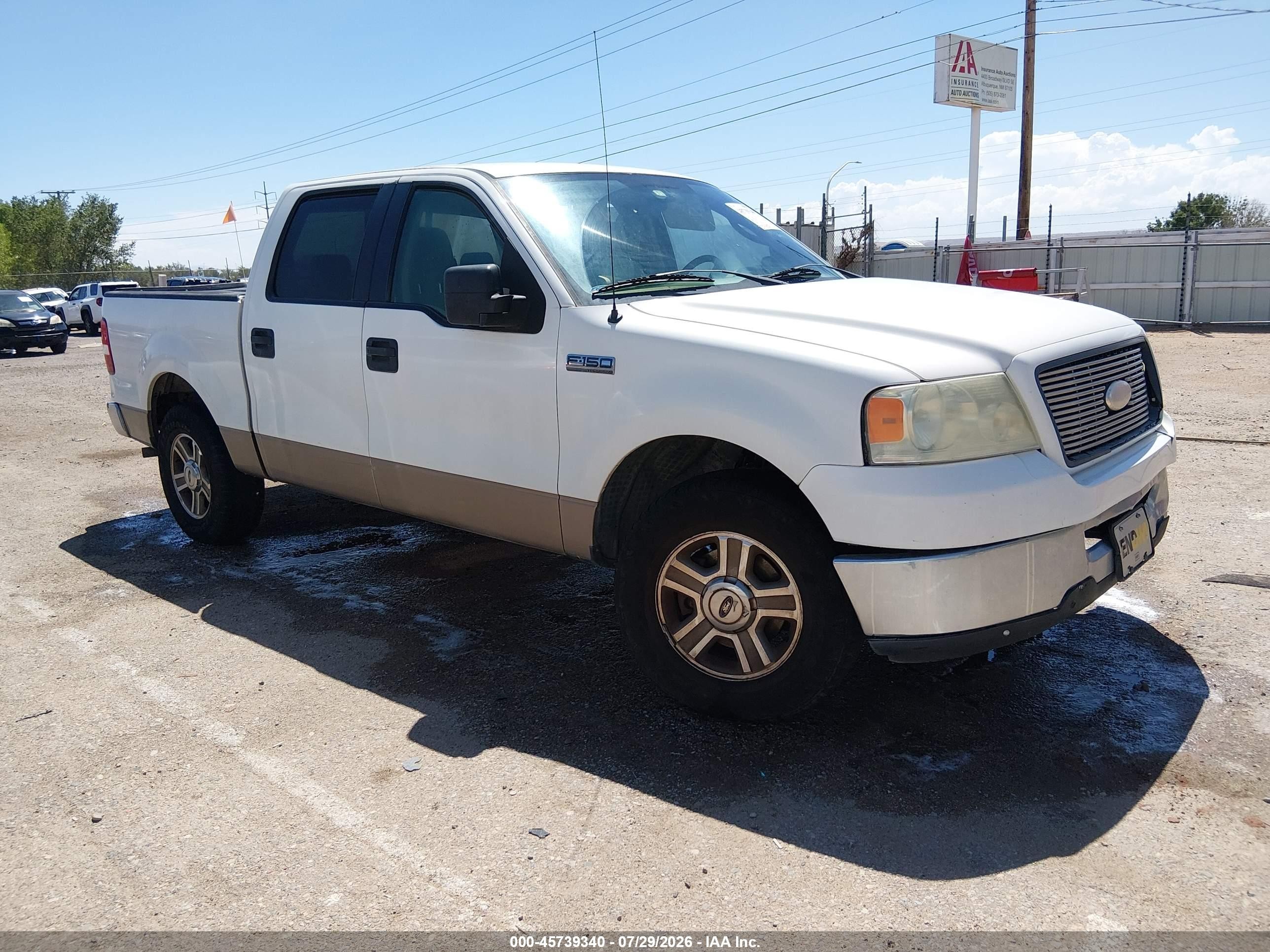 2006 Ford F-150 Xlt Белый vin: 1FTRW12W06KC60490