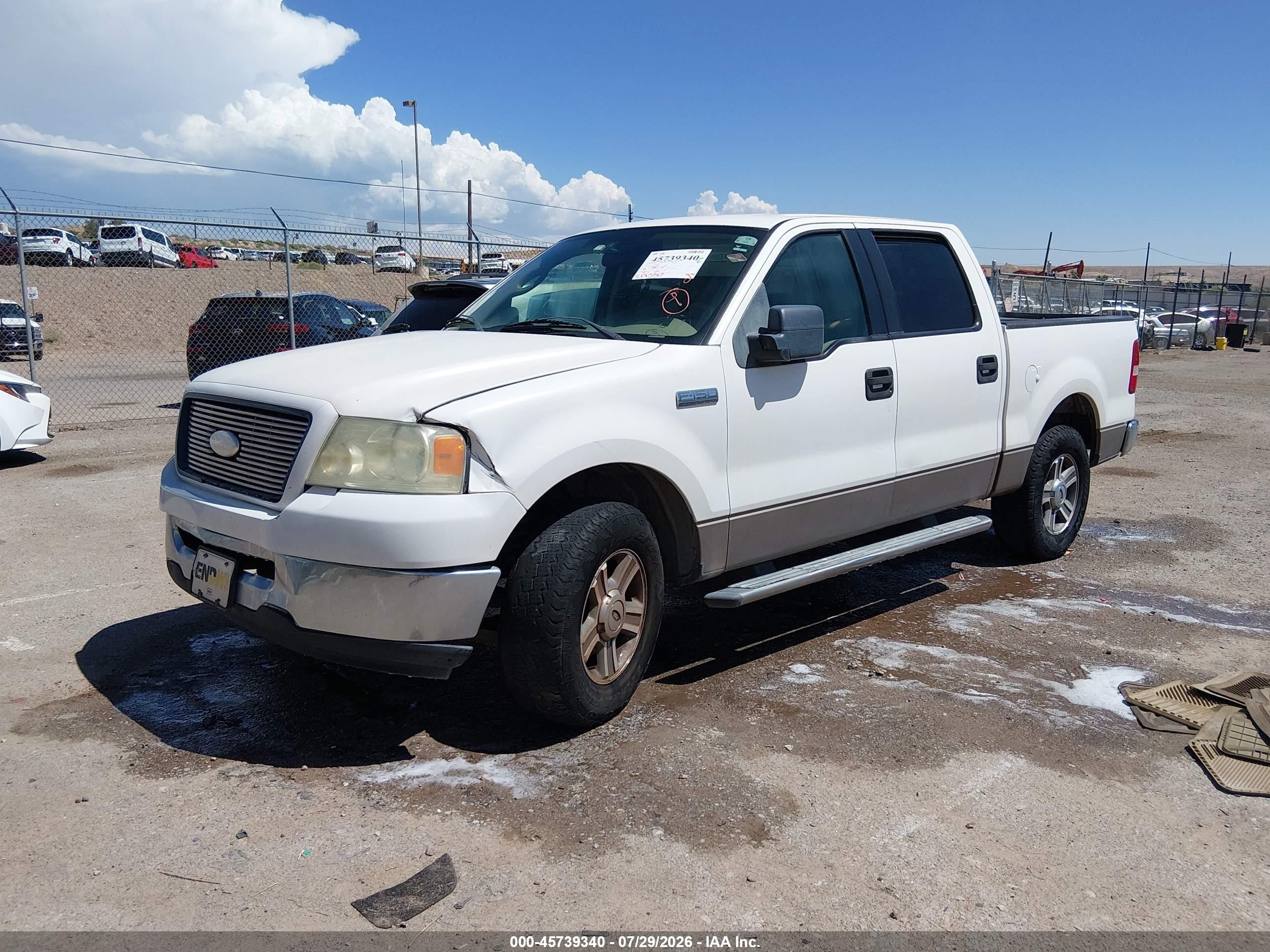 2006 Ford F-150 Xlt White vin: 1FTRW12W06KC60490
