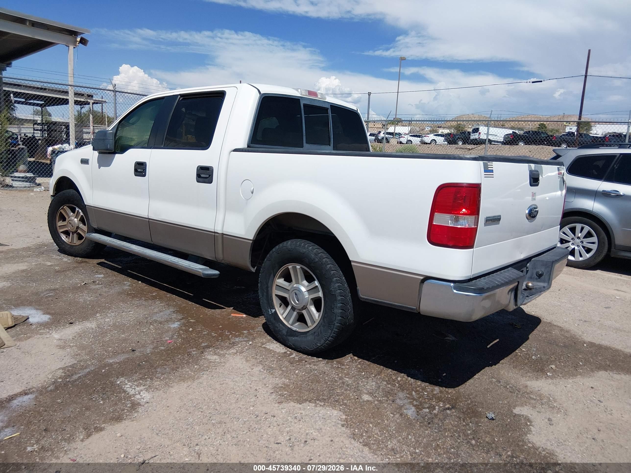 2006 Ford F-150 Xlt White vin: 1FTRW12W06KC60490