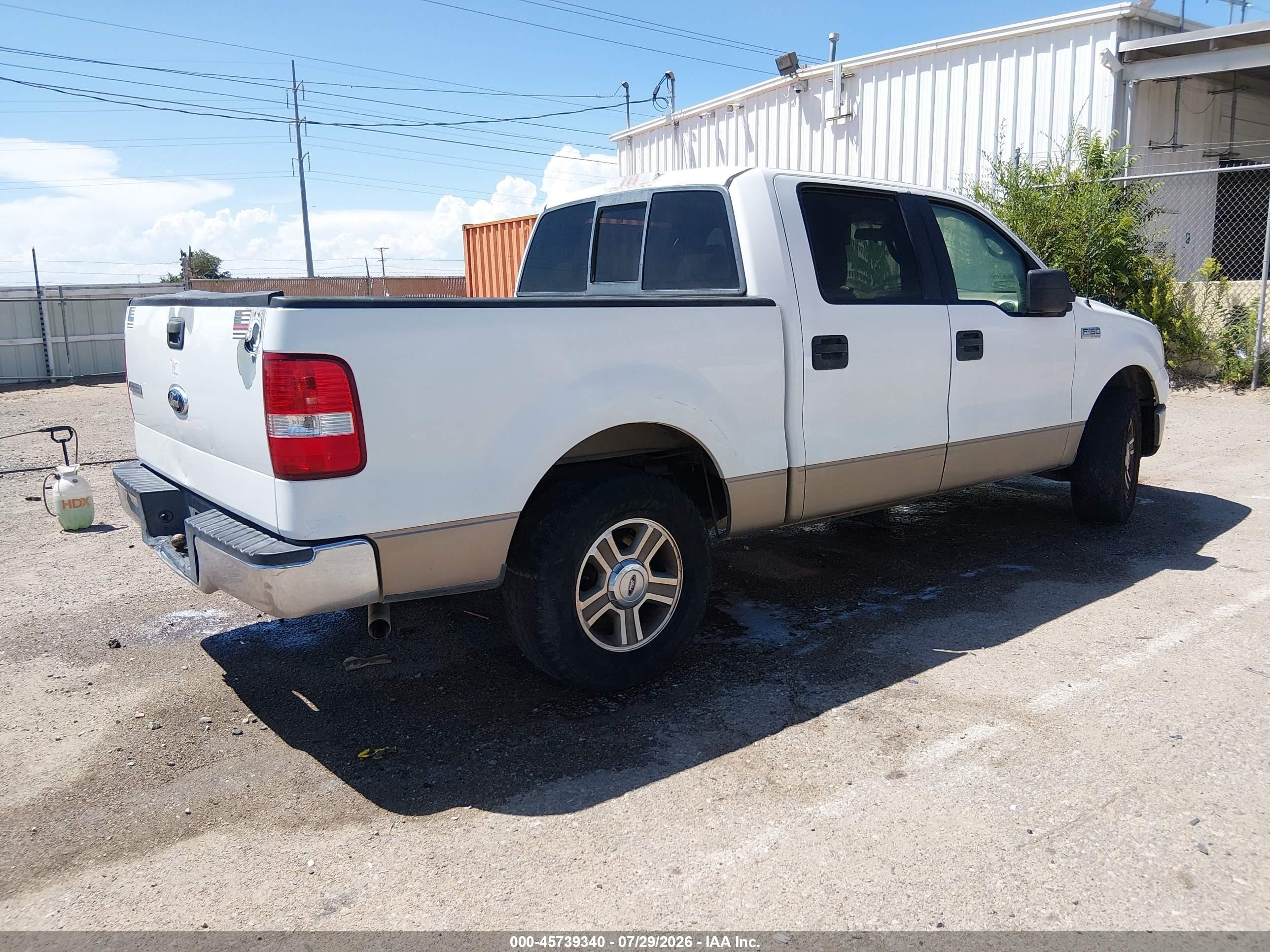 2006 Ford F-150 Xlt White vin: 1FTRW12W06KC60490