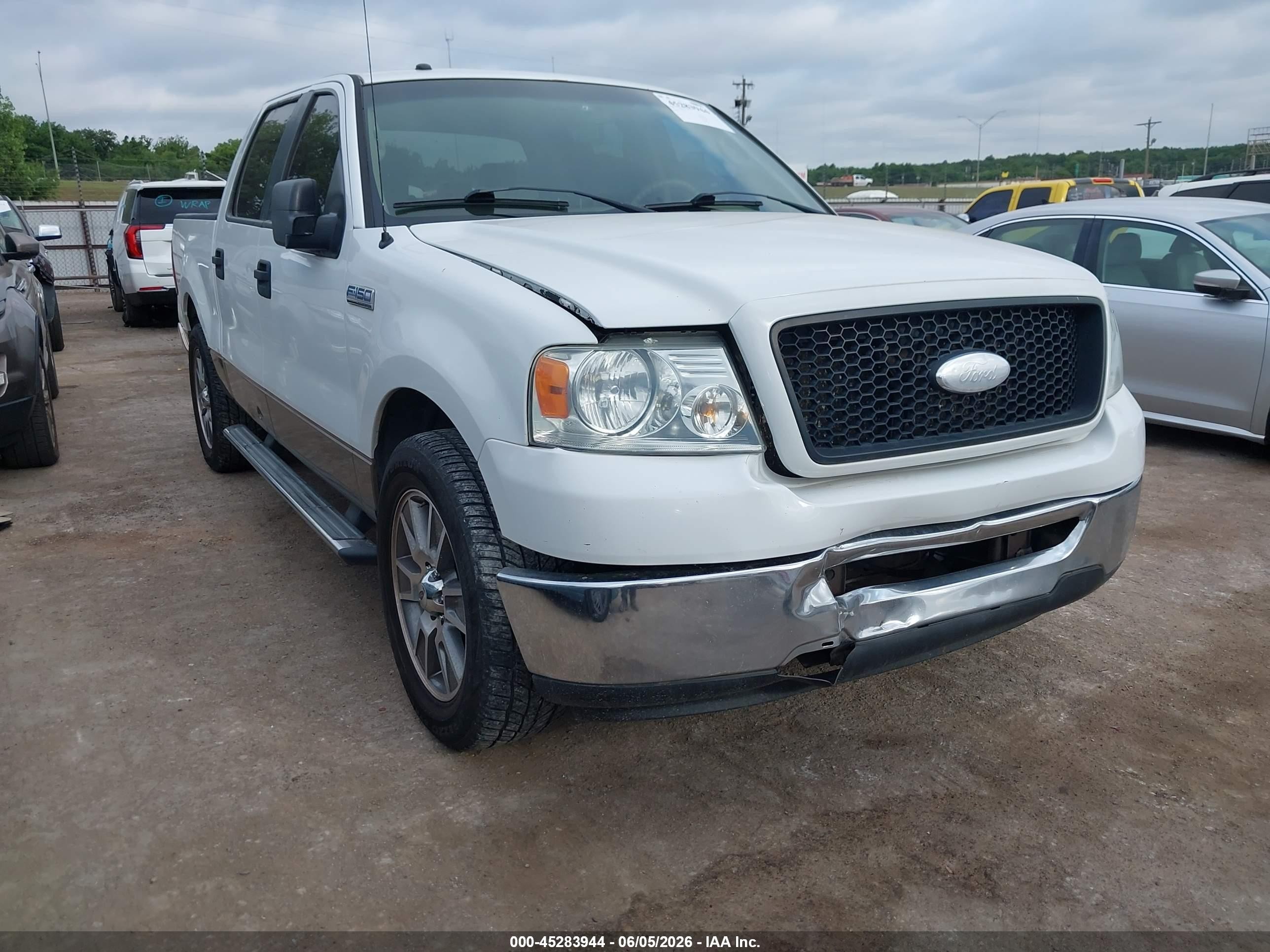2006 Ford F-150 Xlt White vin: 1FTRW12W06KC85597
