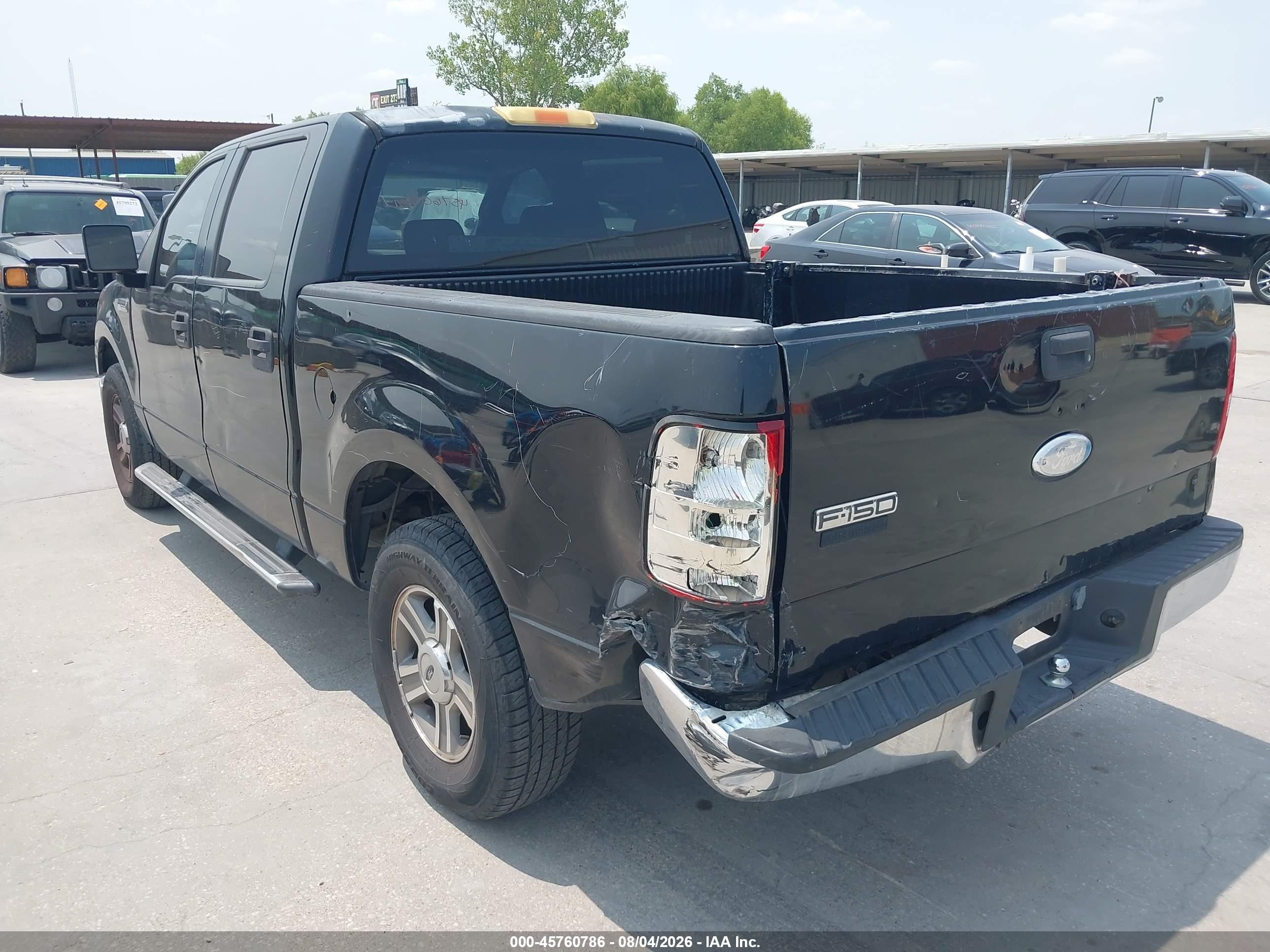 2006 Ford F-150 Xlt Black vin: 1FTRW12W06KD90947