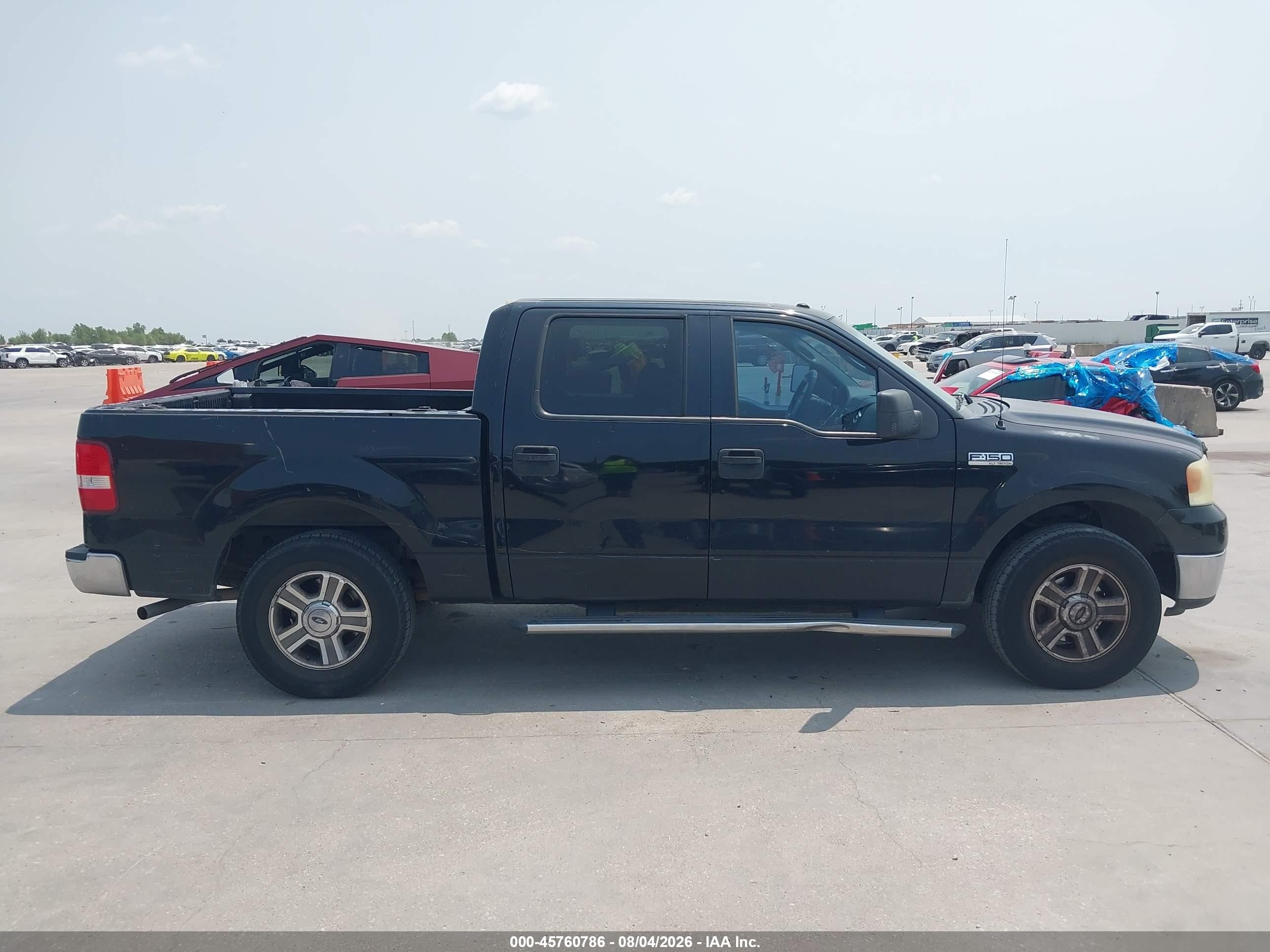 2006 Ford F-150 Xlt Black vin: 1FTRW12W06KD90947