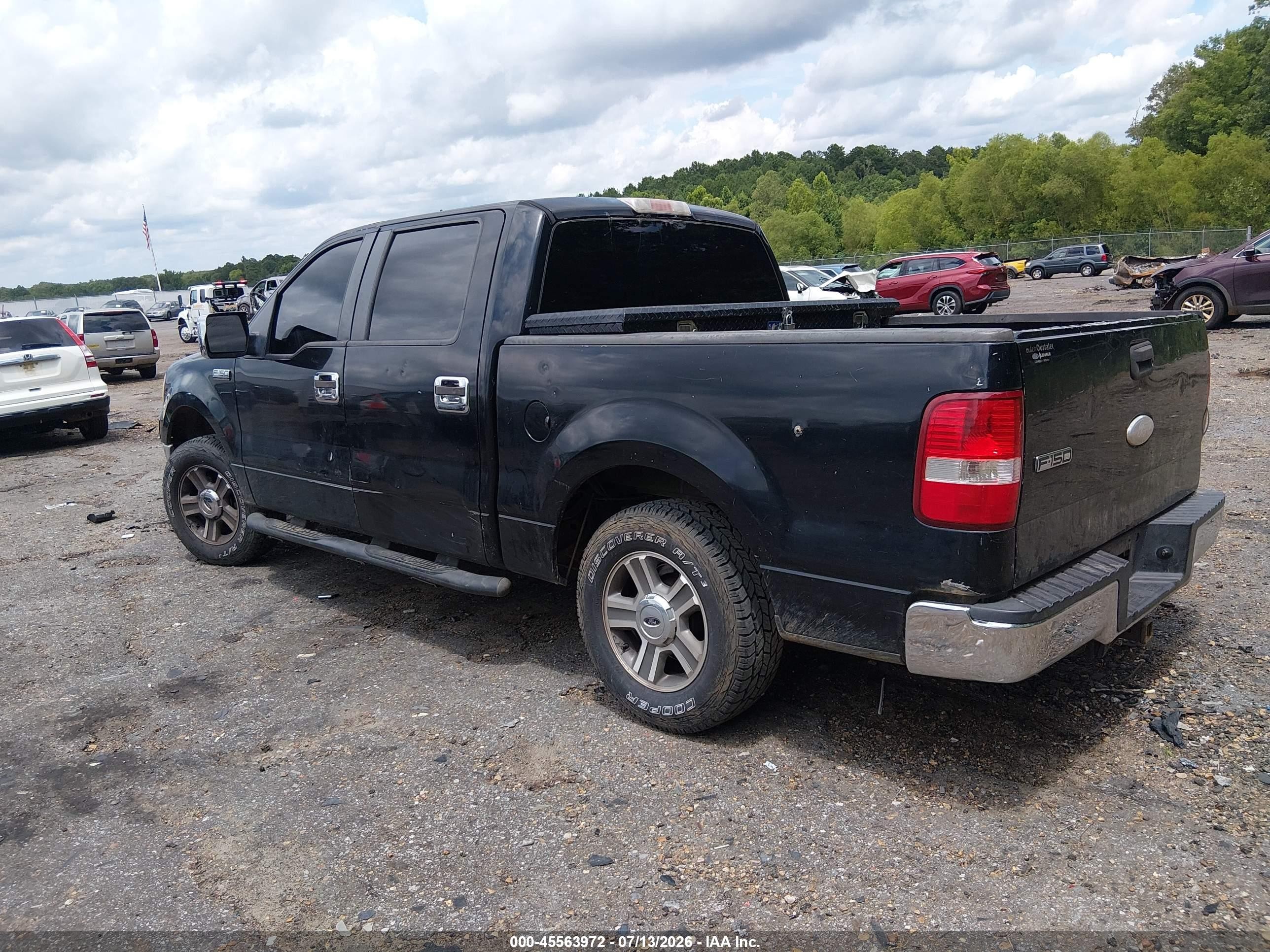 2007 Ford F-150 Xlt Black vin: 1FTRW12W07FA04604
