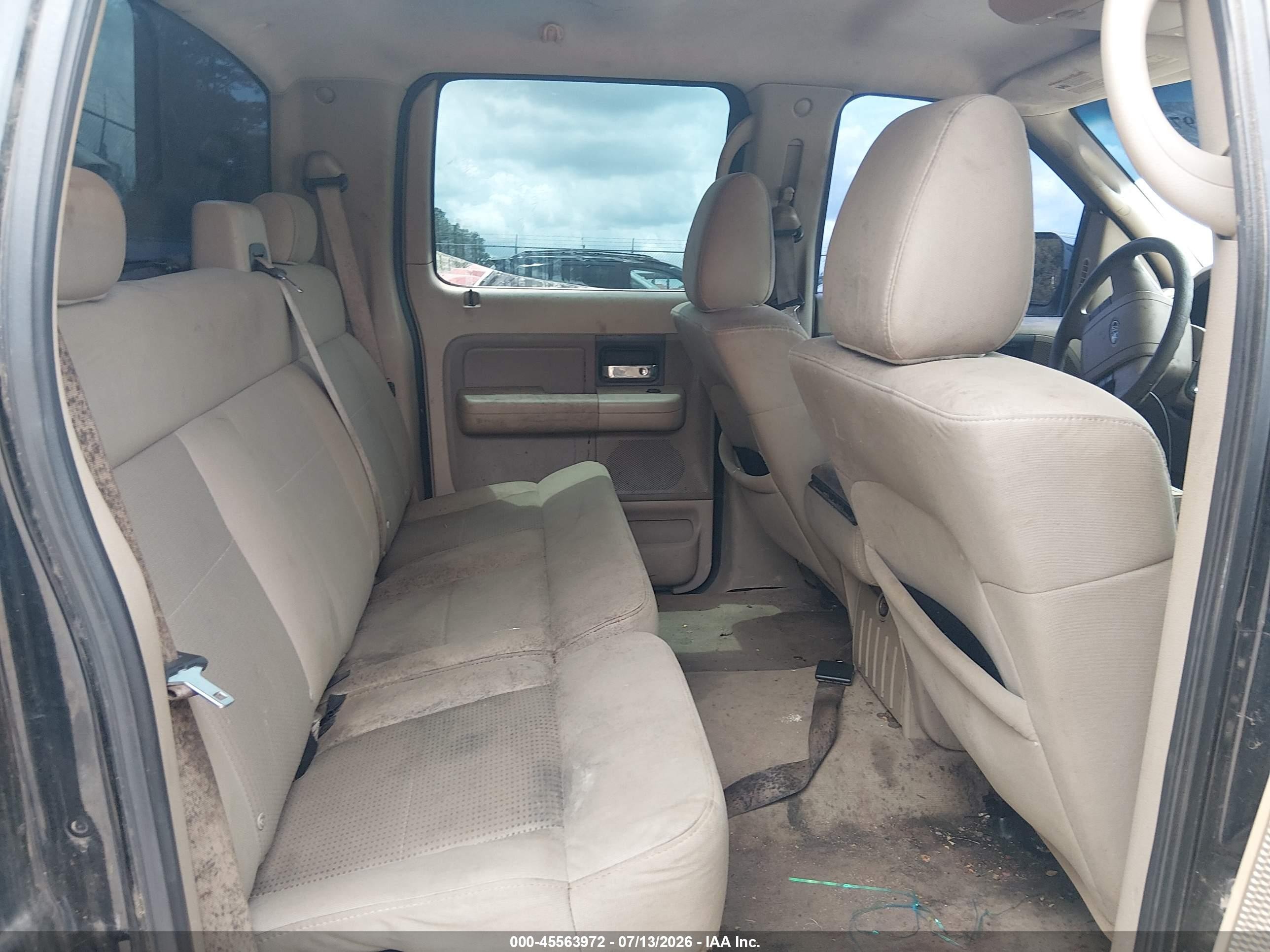 2007 Ford F-150 Xlt Black vin: 1FTRW12W07FA04604