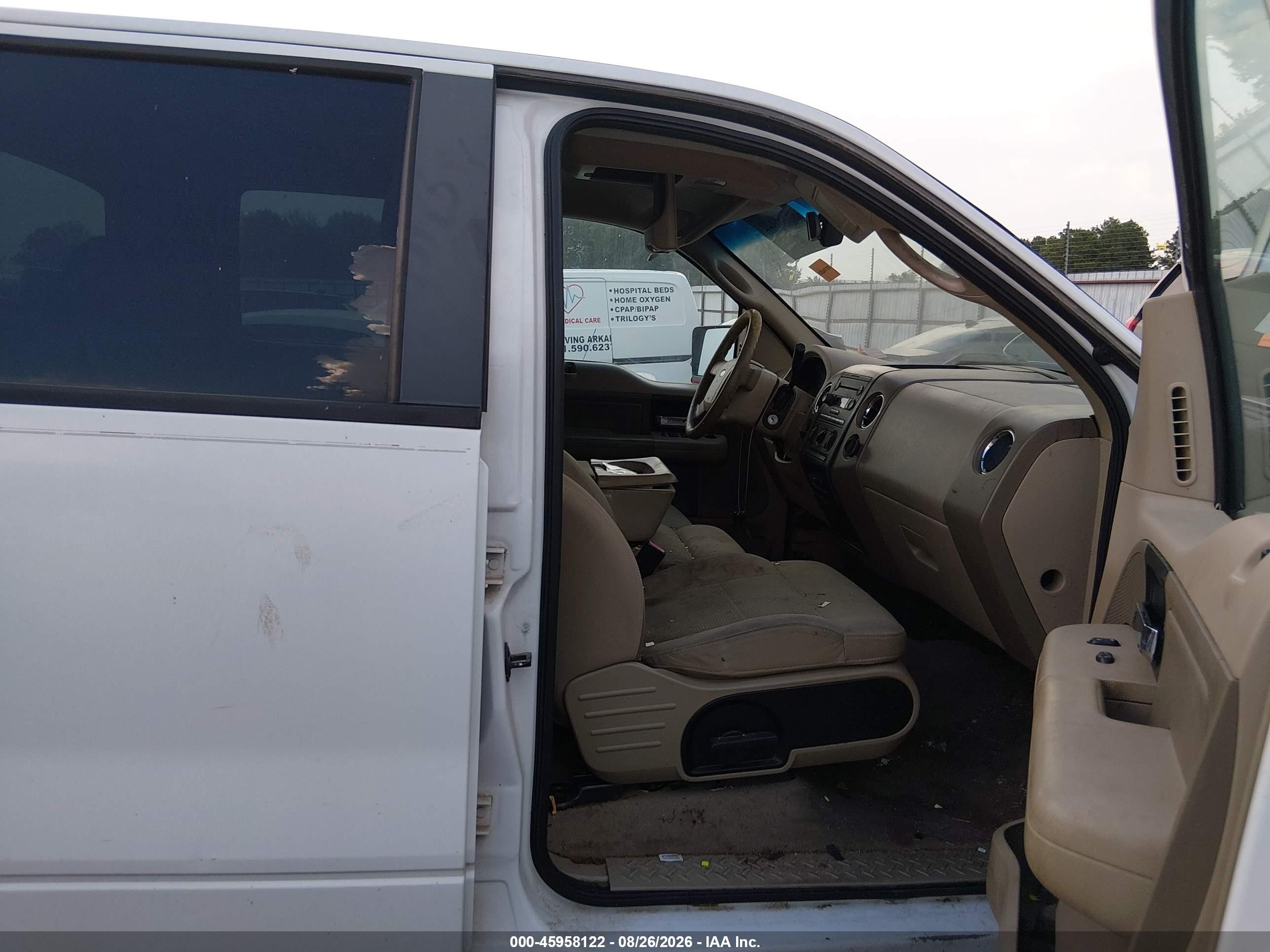 2007 Ford F-150 Xlt White vin: 1FTRW12W07FA09687