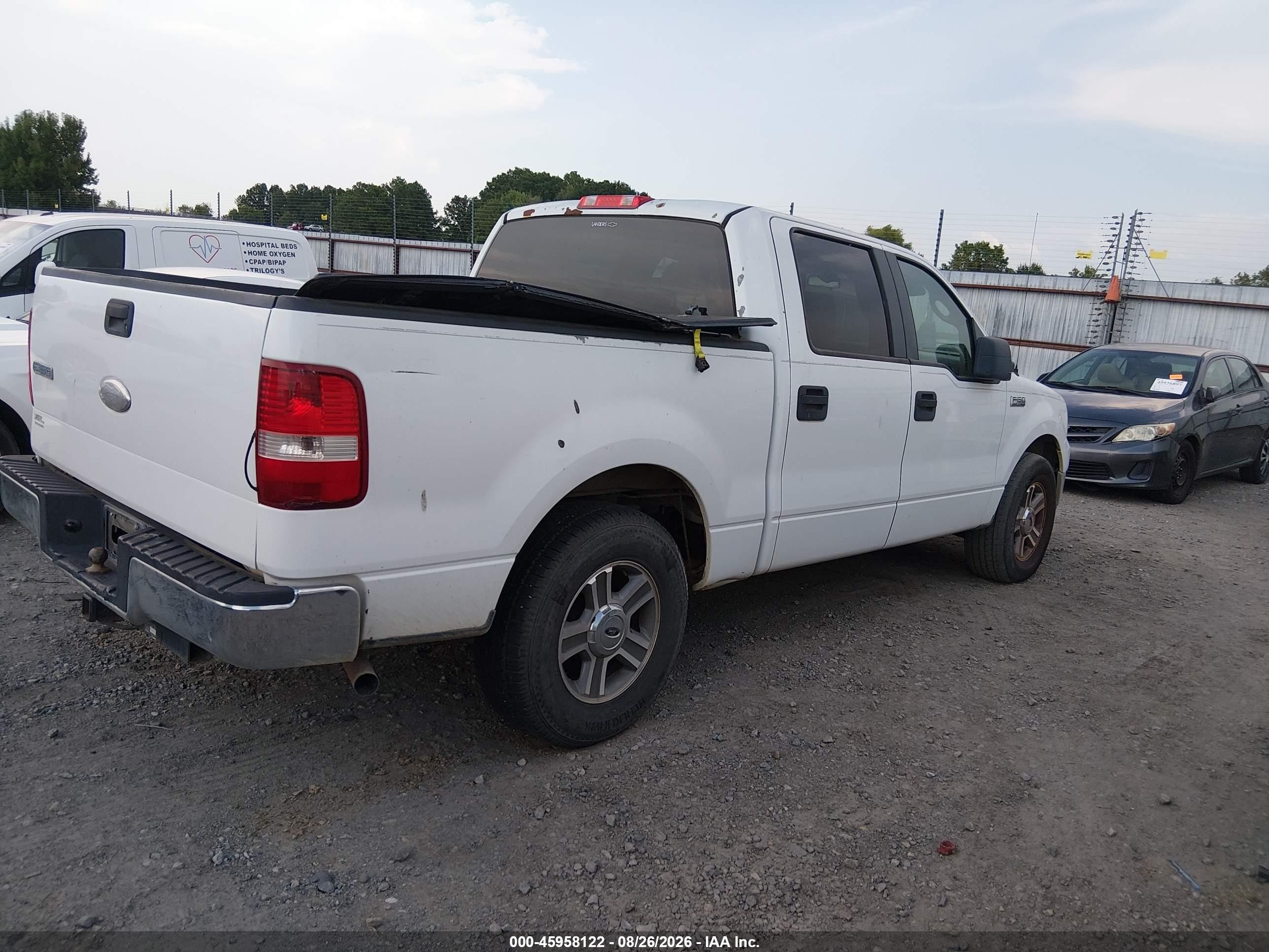 2007 Ford F-150 Xlt White vin: 1FTRW12W07FA09687