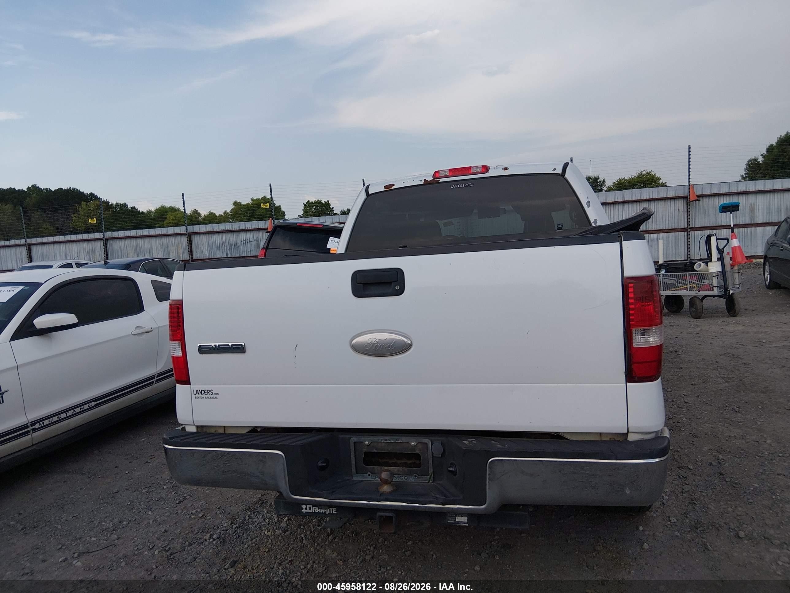 2007 Ford F-150 Xlt White vin: 1FTRW12W07FA09687