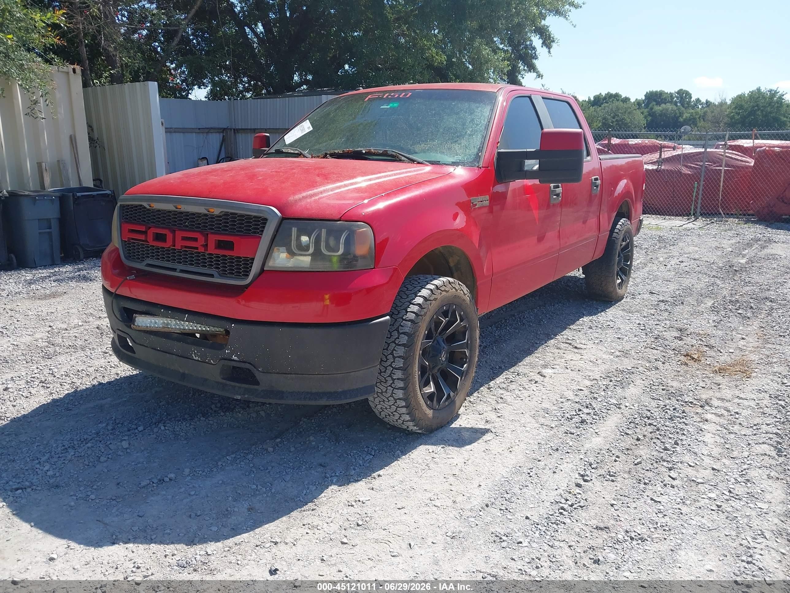 2007 Ford F-150 Xlt Red vin: 1FTRW12W07FA11276
