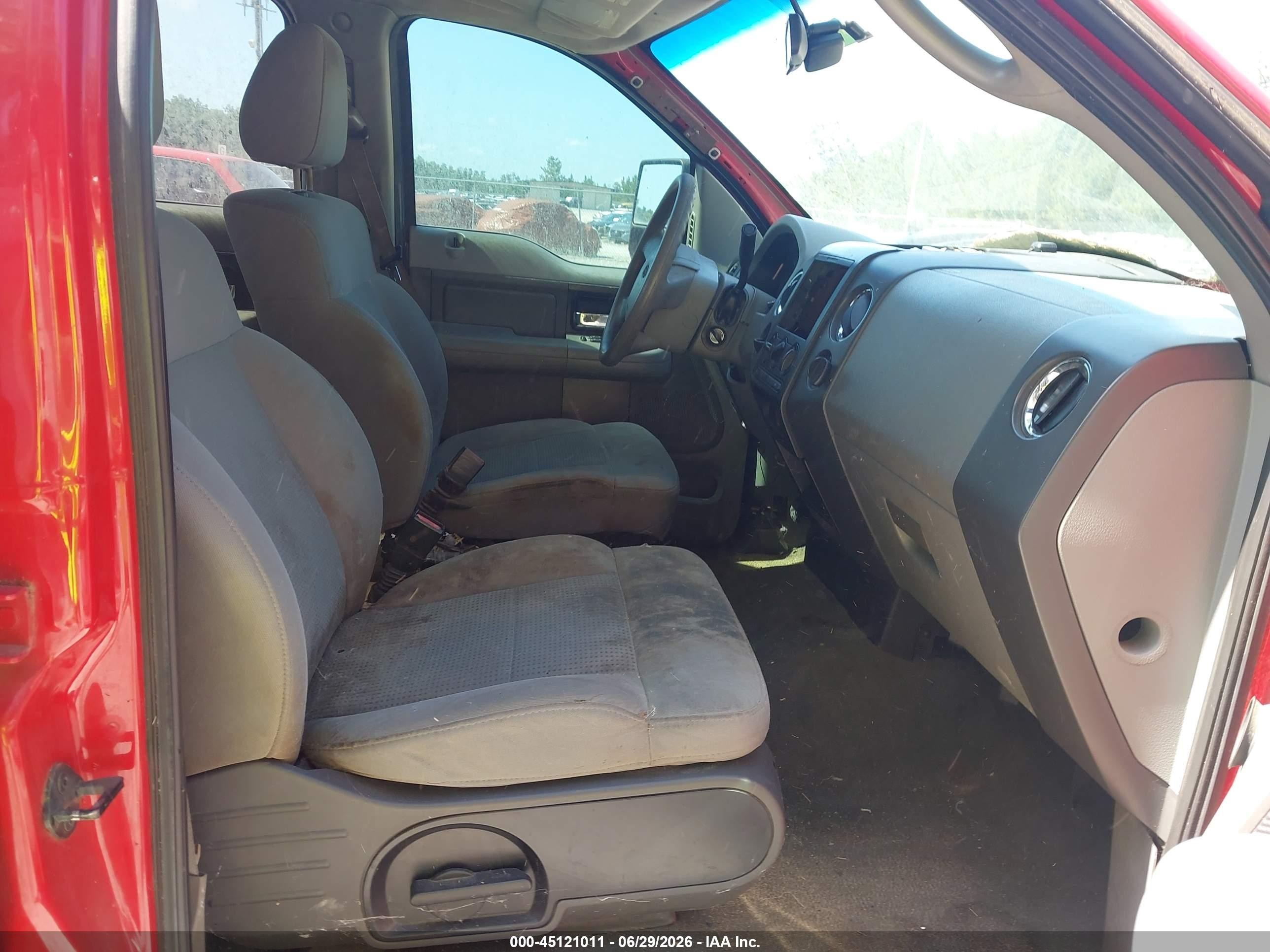2007 Ford F-150 Xlt Red vin: 1FTRW12W07FA11276