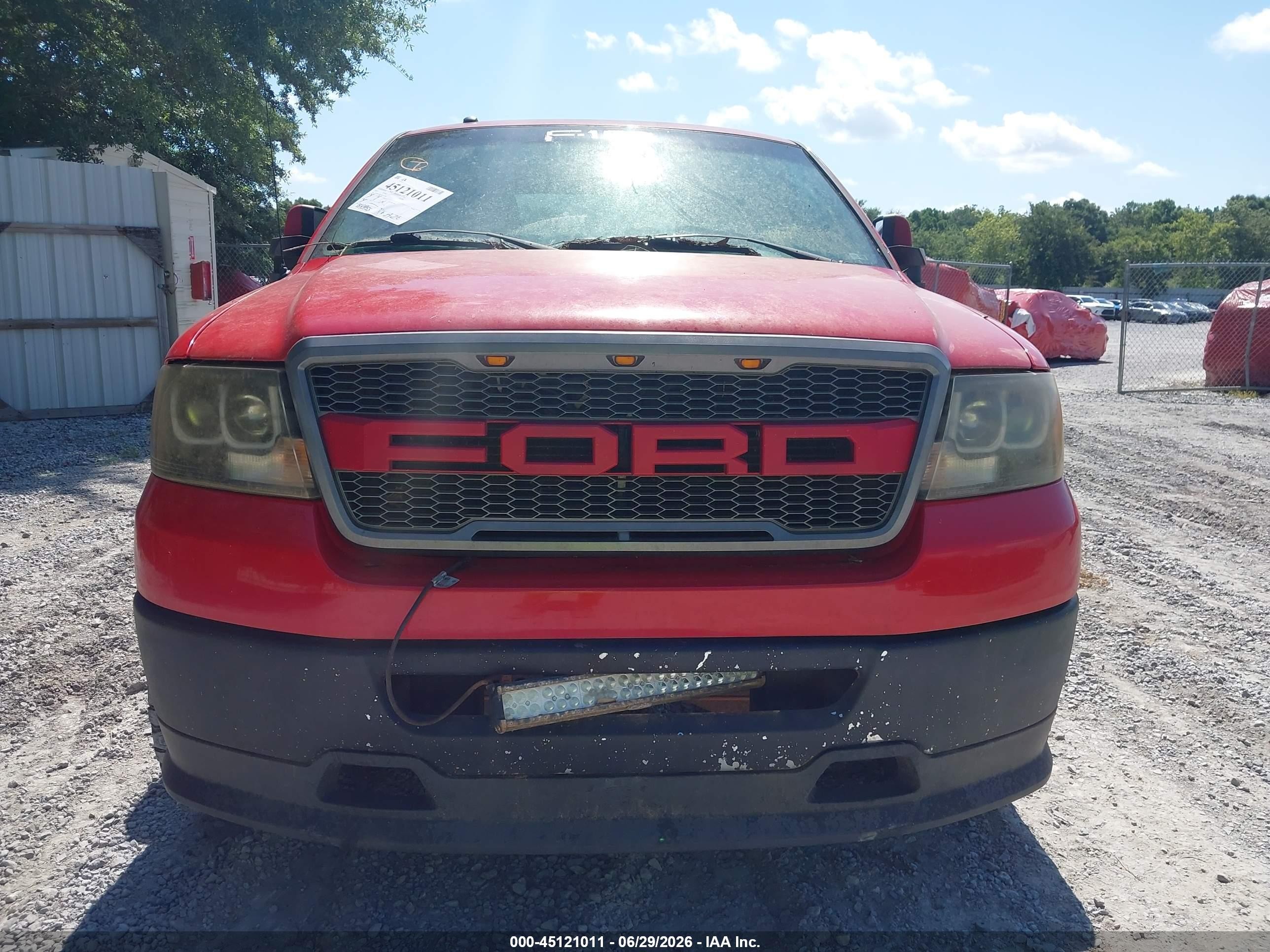 2007 Ford F-150 Xlt Red vin: 1FTRW12W07FA11276