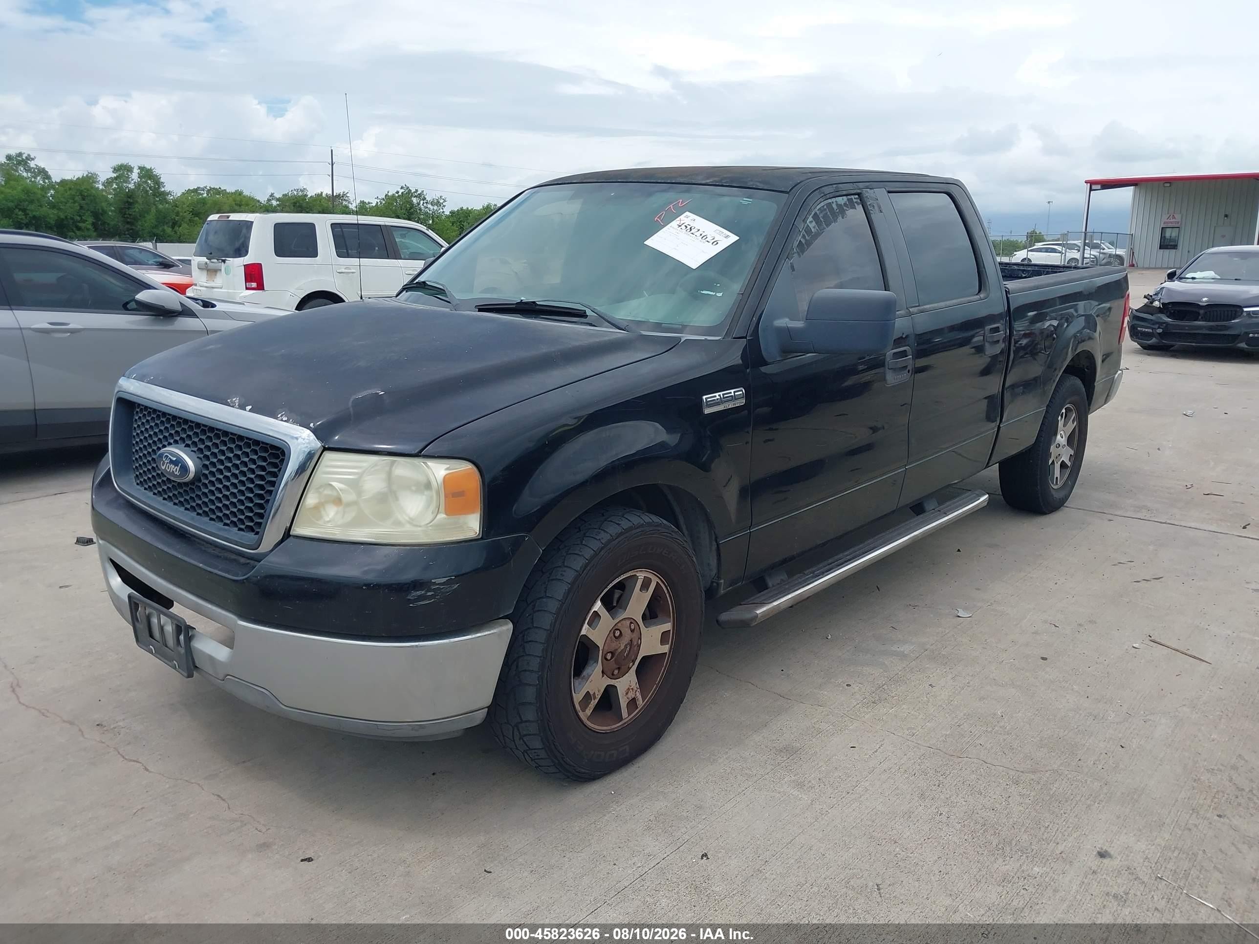 2007 Ford F-150 Xlt Black vin: 1FTRW12W07KB56633