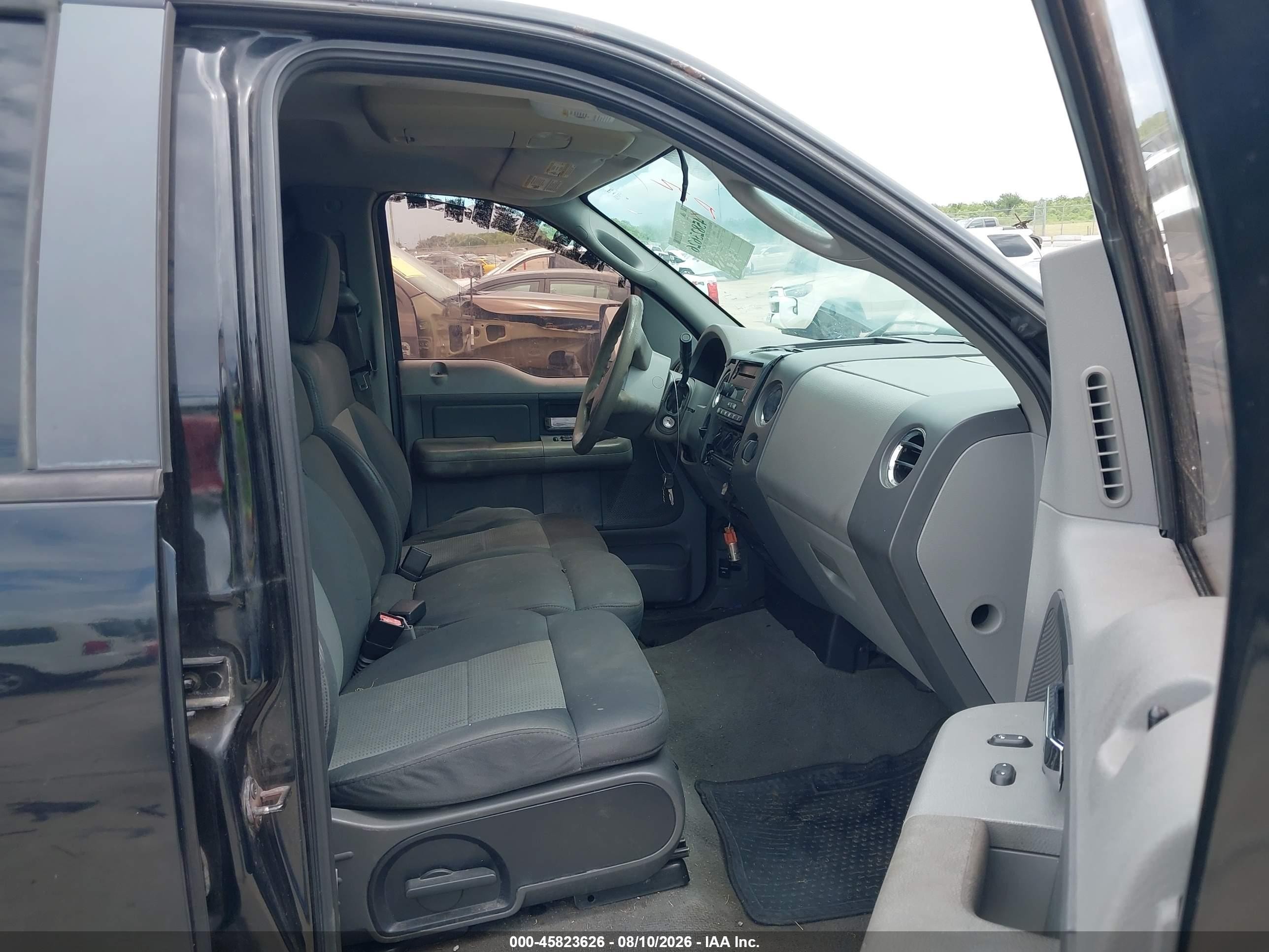 2007 Ford F-150 Xlt Black vin: 1FTRW12W07KB56633