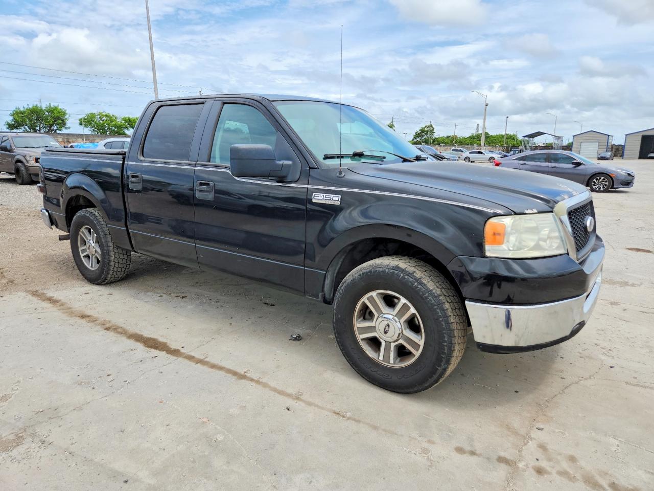 2007 Ford F150 Supercrew Black vin: 1FTRW12W07KC46266