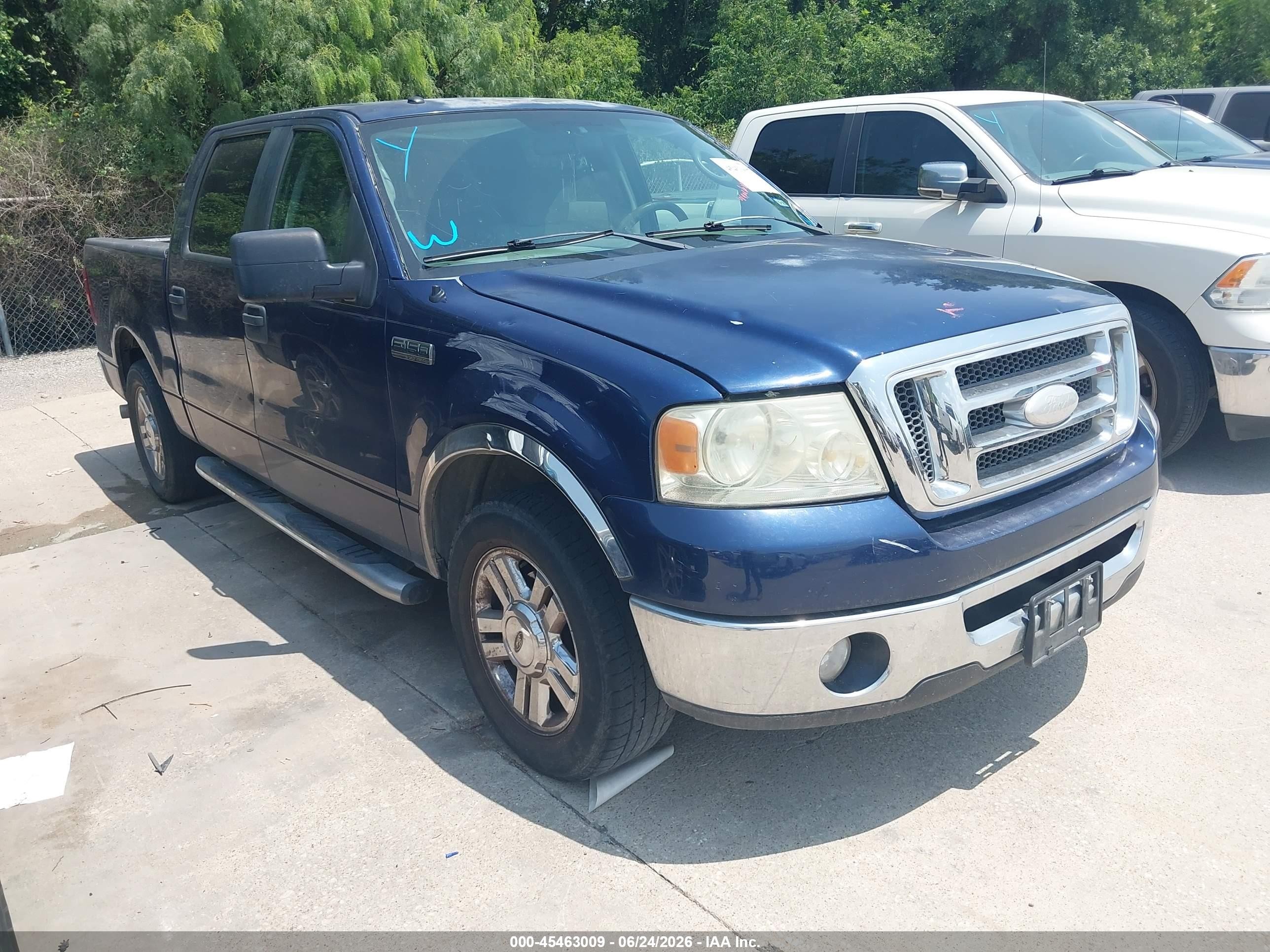 2008 Ford F-150 60th Anniversary/fx2/xl/xlt Blue vin: 1FTRW12W08KB54835