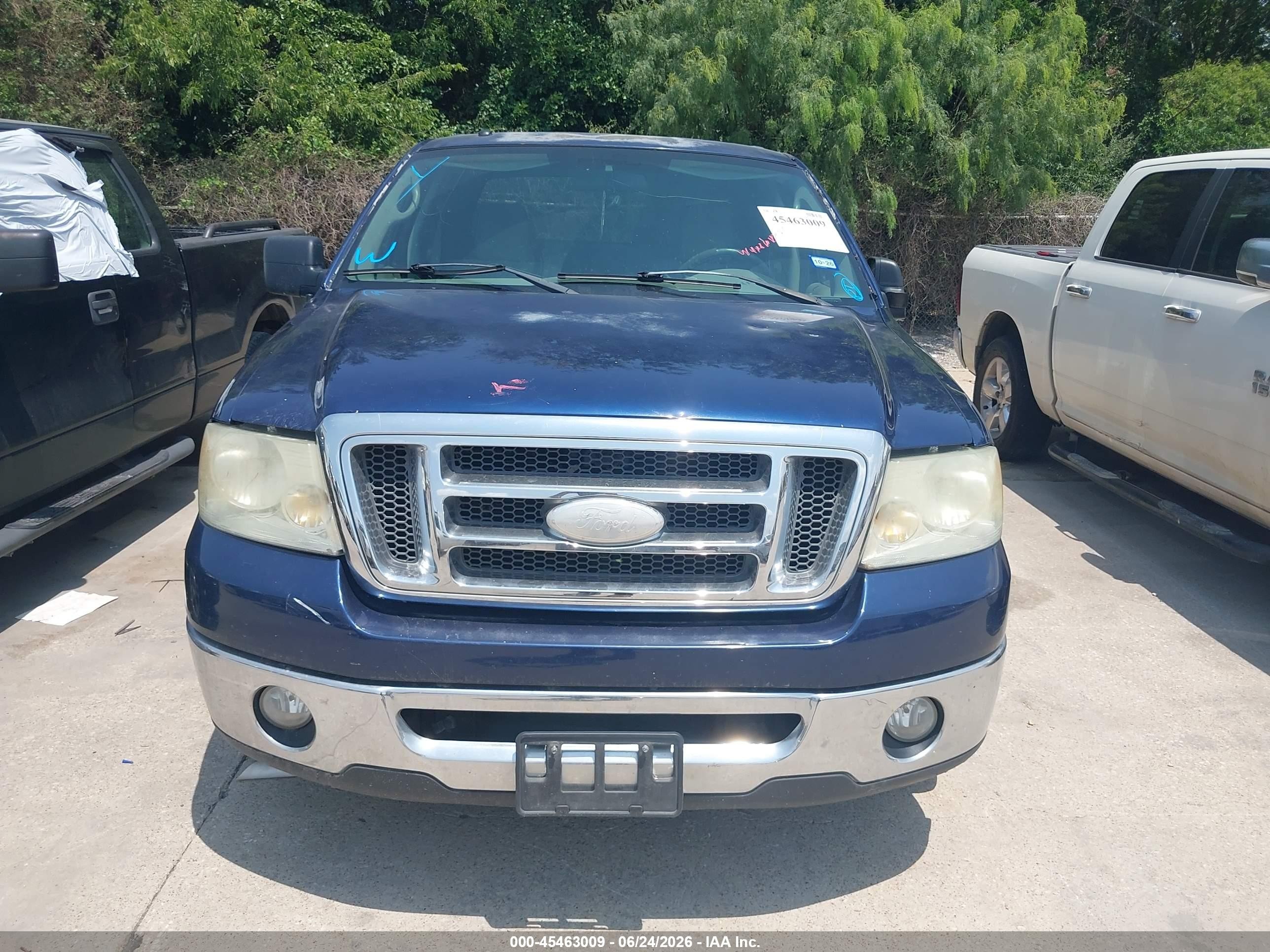 2008 Ford F-150 60th Anniversary/fx2/xl/xlt Blue vin: 1FTRW12W08KB54835
