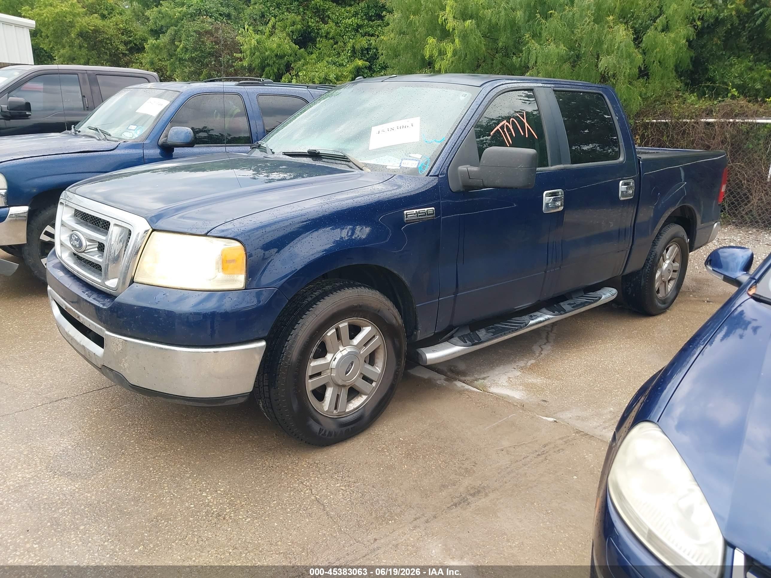 2008 Ford F-150 60th Anniversary/fx2/xl/xlt Blue vin: 1FTRW12W08KC78071