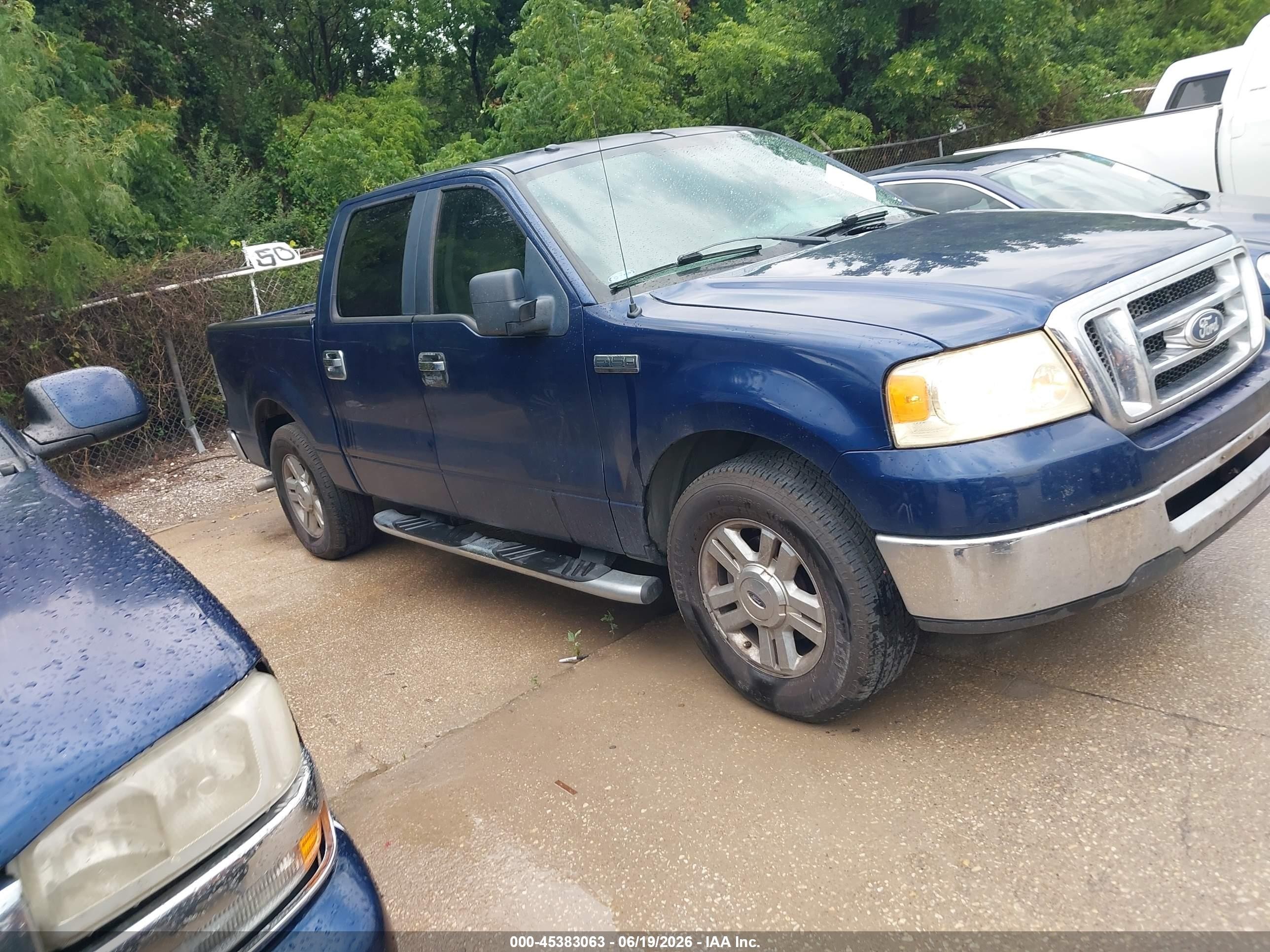2008 Ford F-150 60th Anniversary/fx2/xl/xlt Blue vin: 1FTRW12W08KC78071