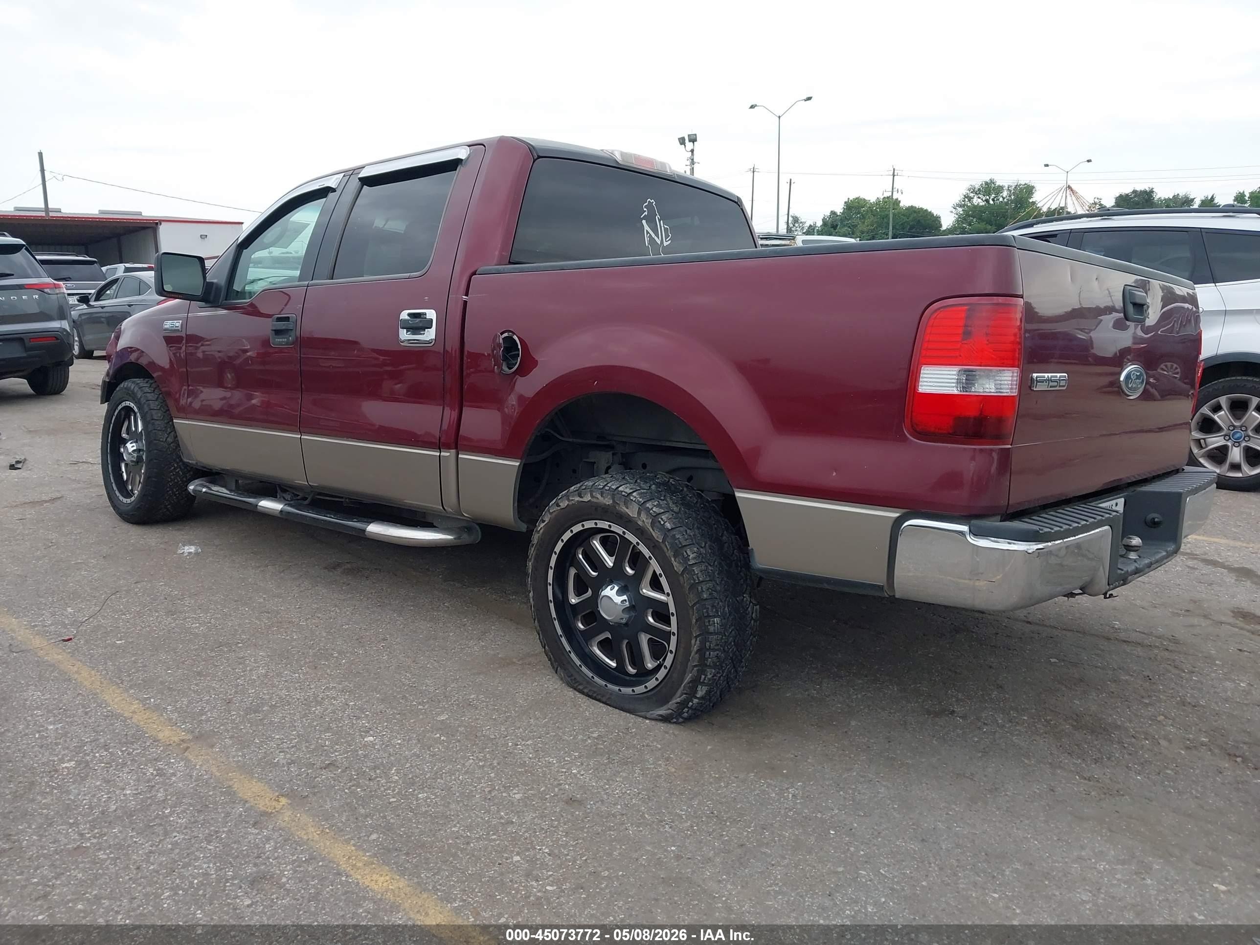 2004 Ford F-150 Xlt Red vin: 1FTRW12W14KB55177