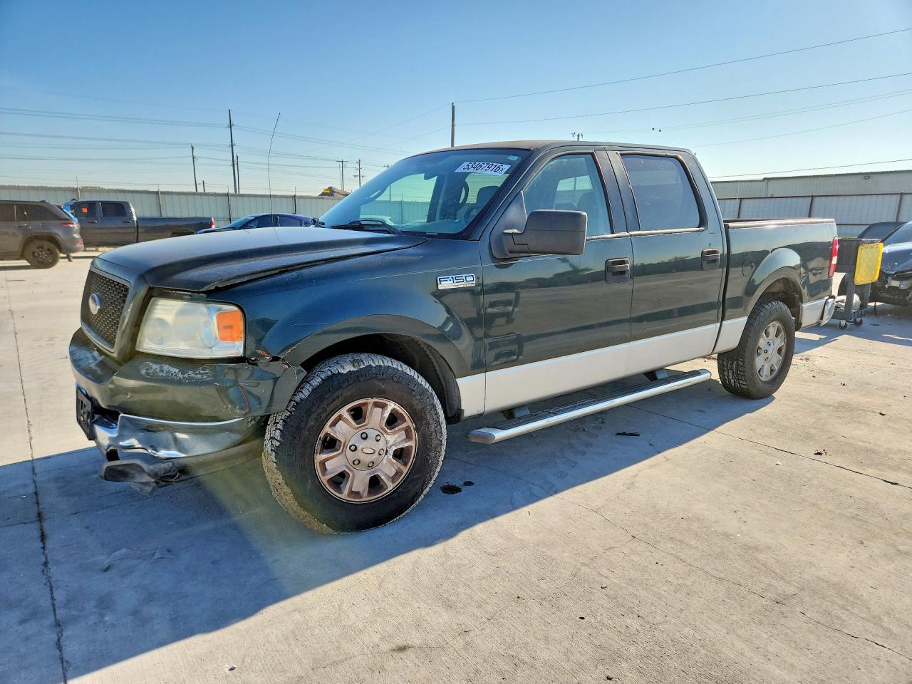 2005 Ford F150 Supercrew Зеленый vin: 1FTRW12W15FA22784
