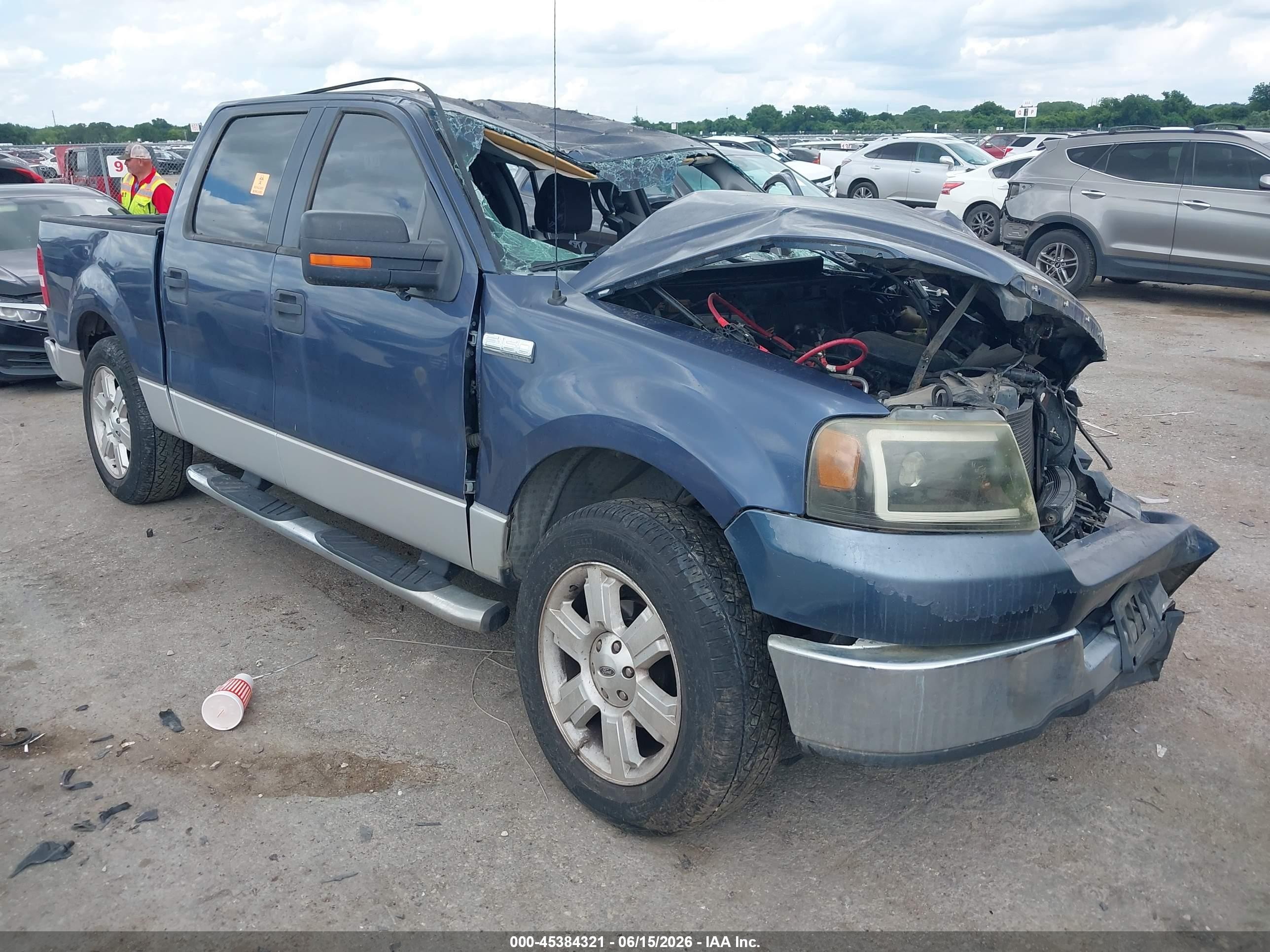 2005 Ford F-150 Xlt Синий vin: 1FTRW12W15KF05635