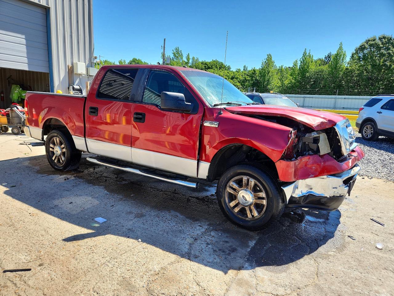 2007 Ford F150 Supercrew Burgundy vin: 1FTRW12W17KC64341