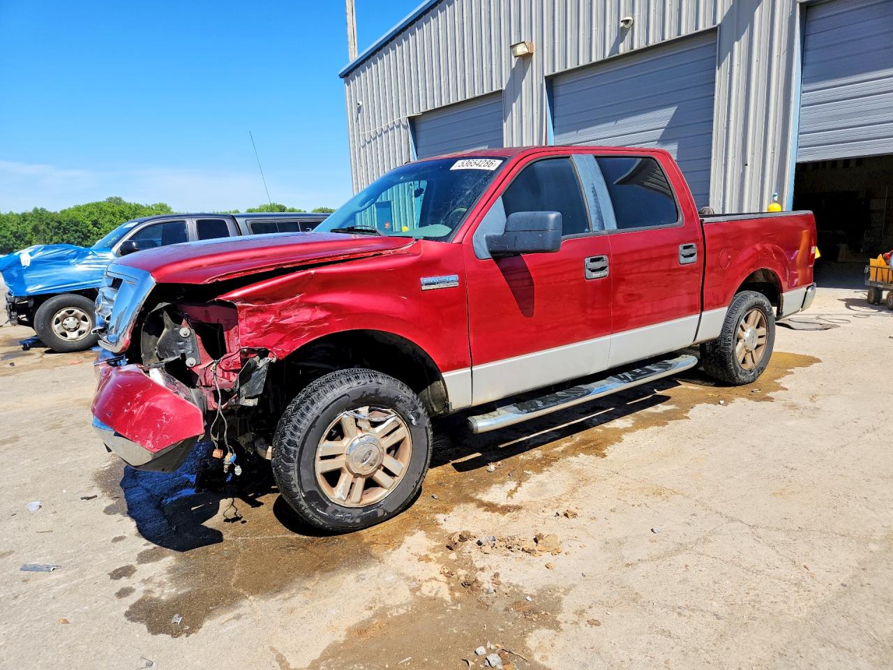 2007 Ford F150 Supercrew Burgundy vin: 1FTRW12W17KC64341