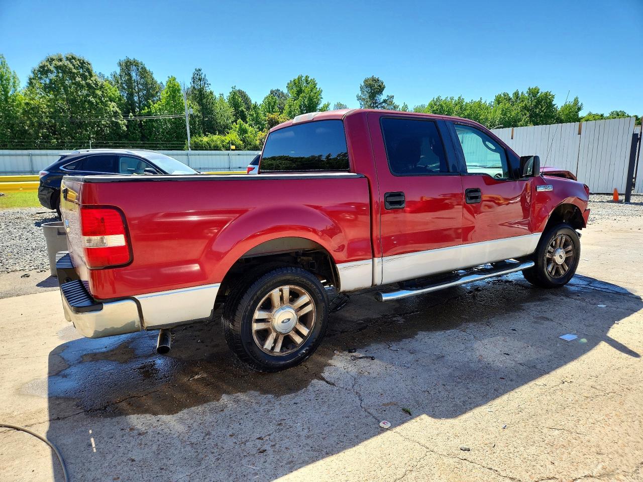 2007 Ford F150 Supercrew Burgundy vin: 1FTRW12W17KC64341