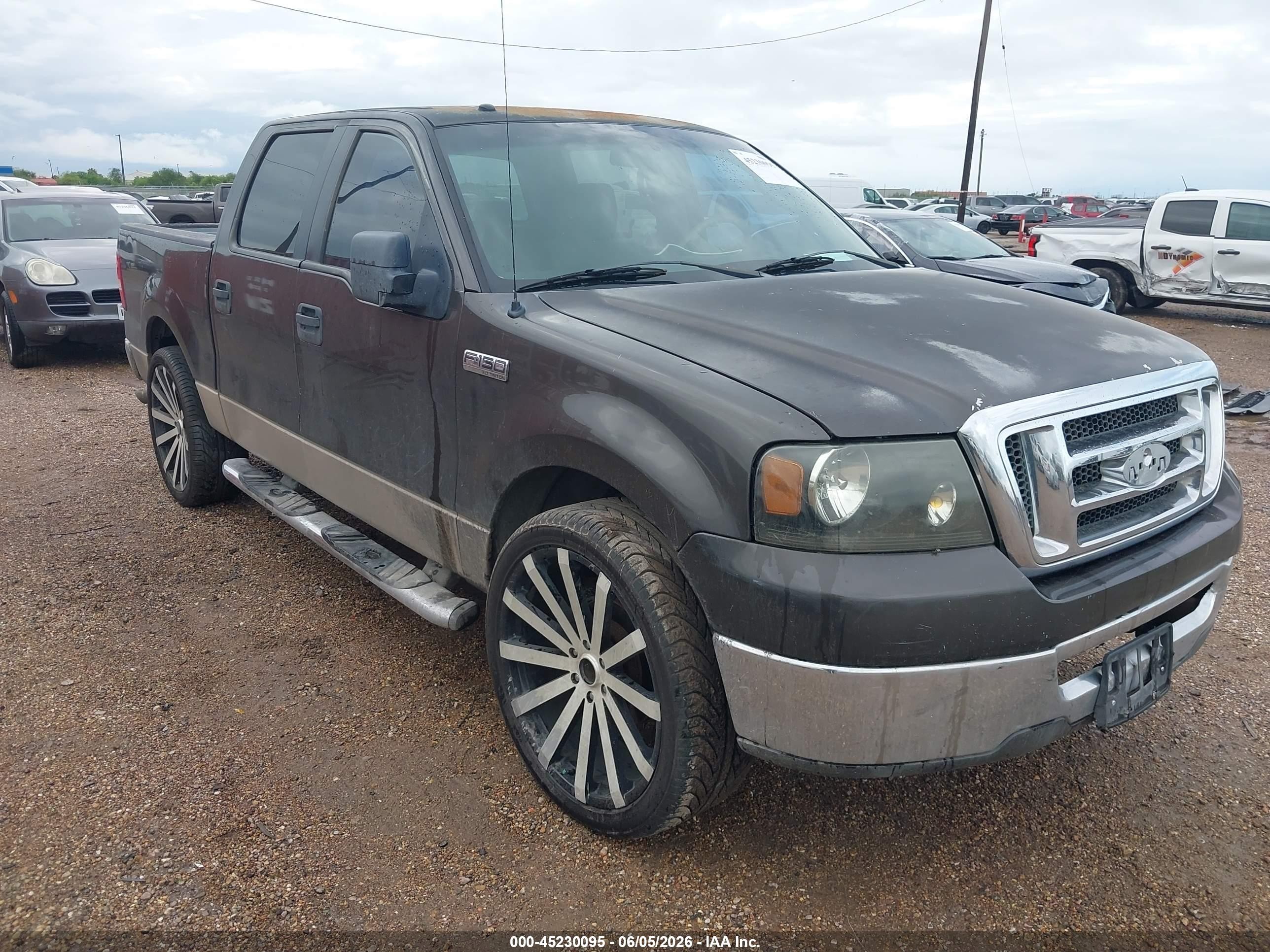 2007 Ford F-150 Xlt Black vin: 1FTRW12W17KC70401