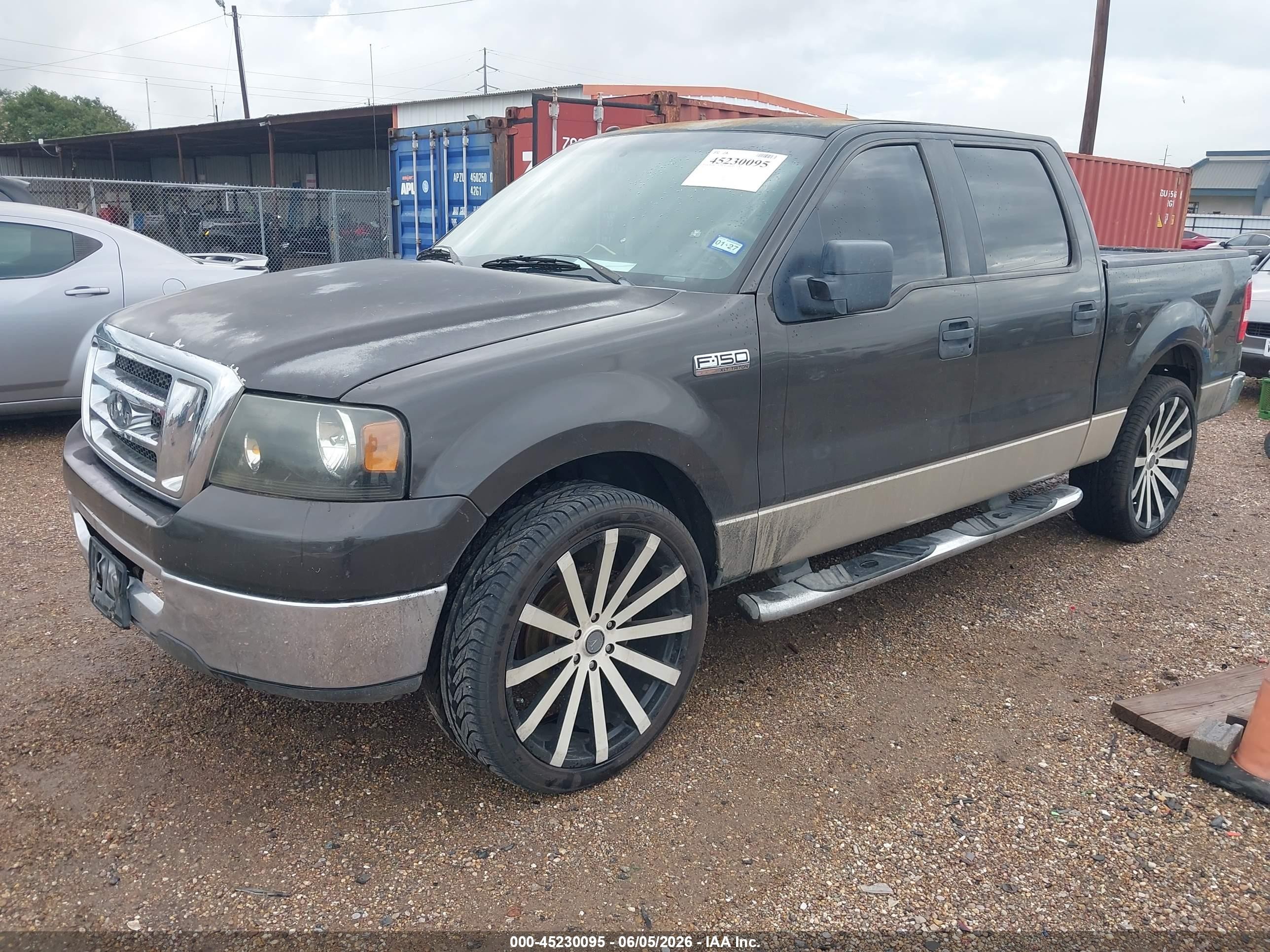 2007 Ford F-150 Xlt Black vin: 1FTRW12W17KC70401
