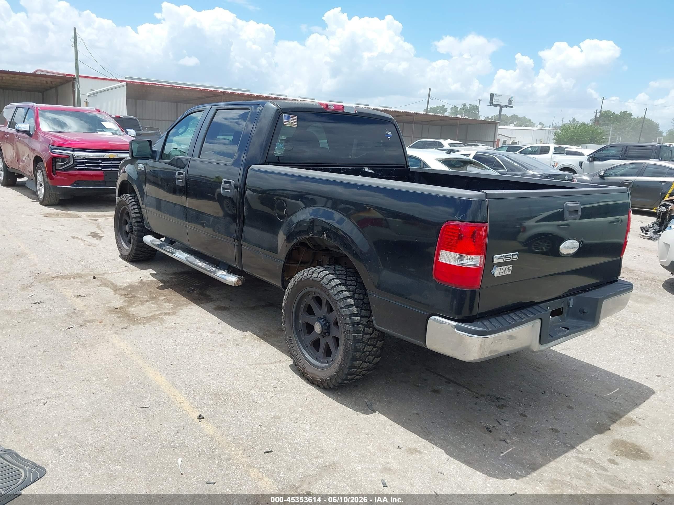 2007 Ford F-150 Xlt Black vin: 1FTRW12W17KD22741