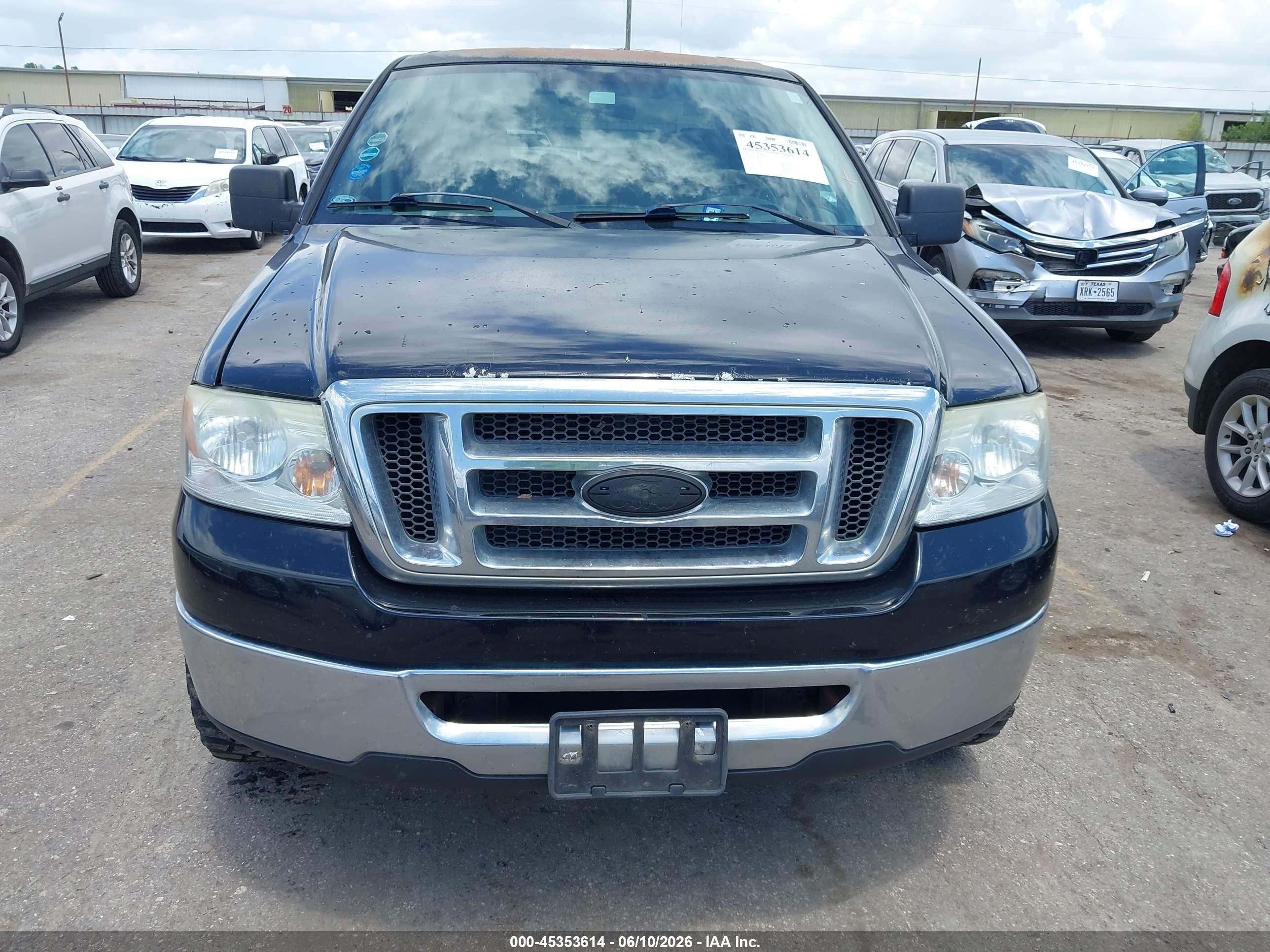 2007 Ford F-150 Xlt Black vin: 1FTRW12W17KD22741