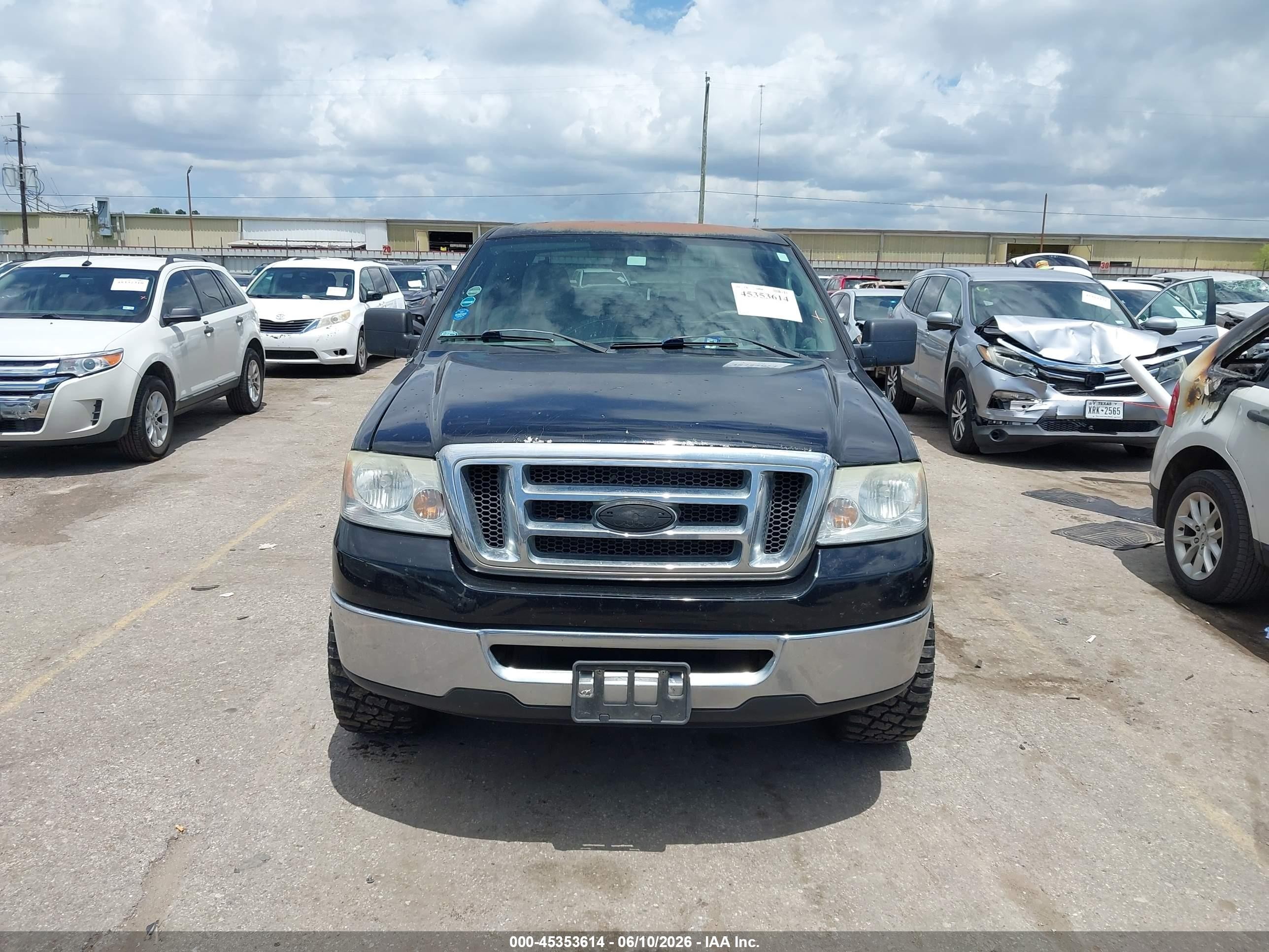 2007 Ford F-150 Xlt Black vin: 1FTRW12W17KD22741
