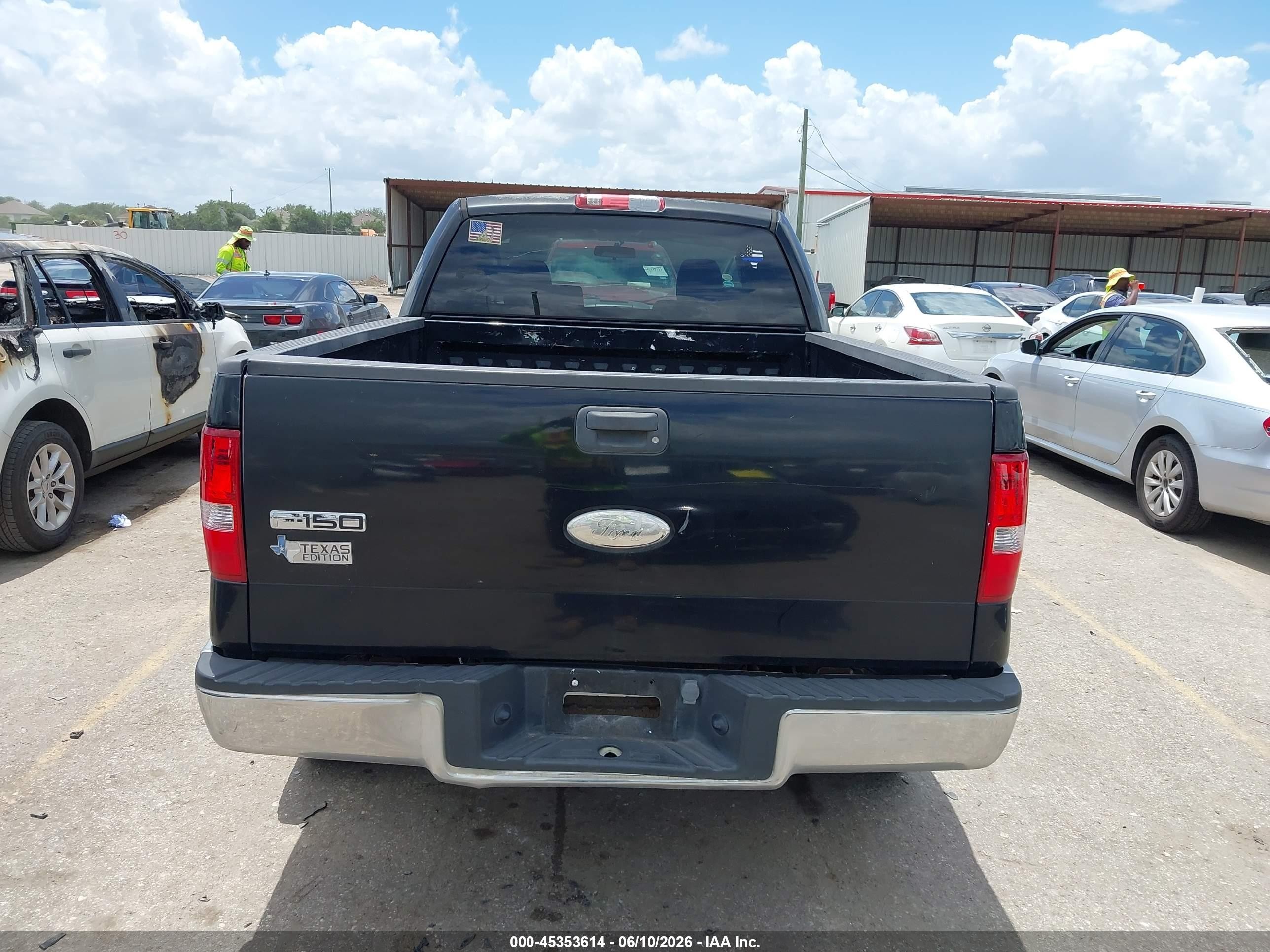 2007 Ford F-150 Xlt Black vin: 1FTRW12W17KD22741