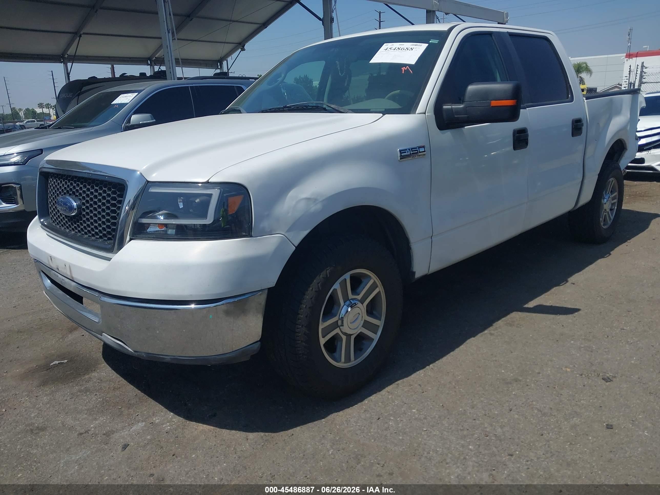 2008 Ford F-150 Xlt White vin: 1FTRW12W18FB86735