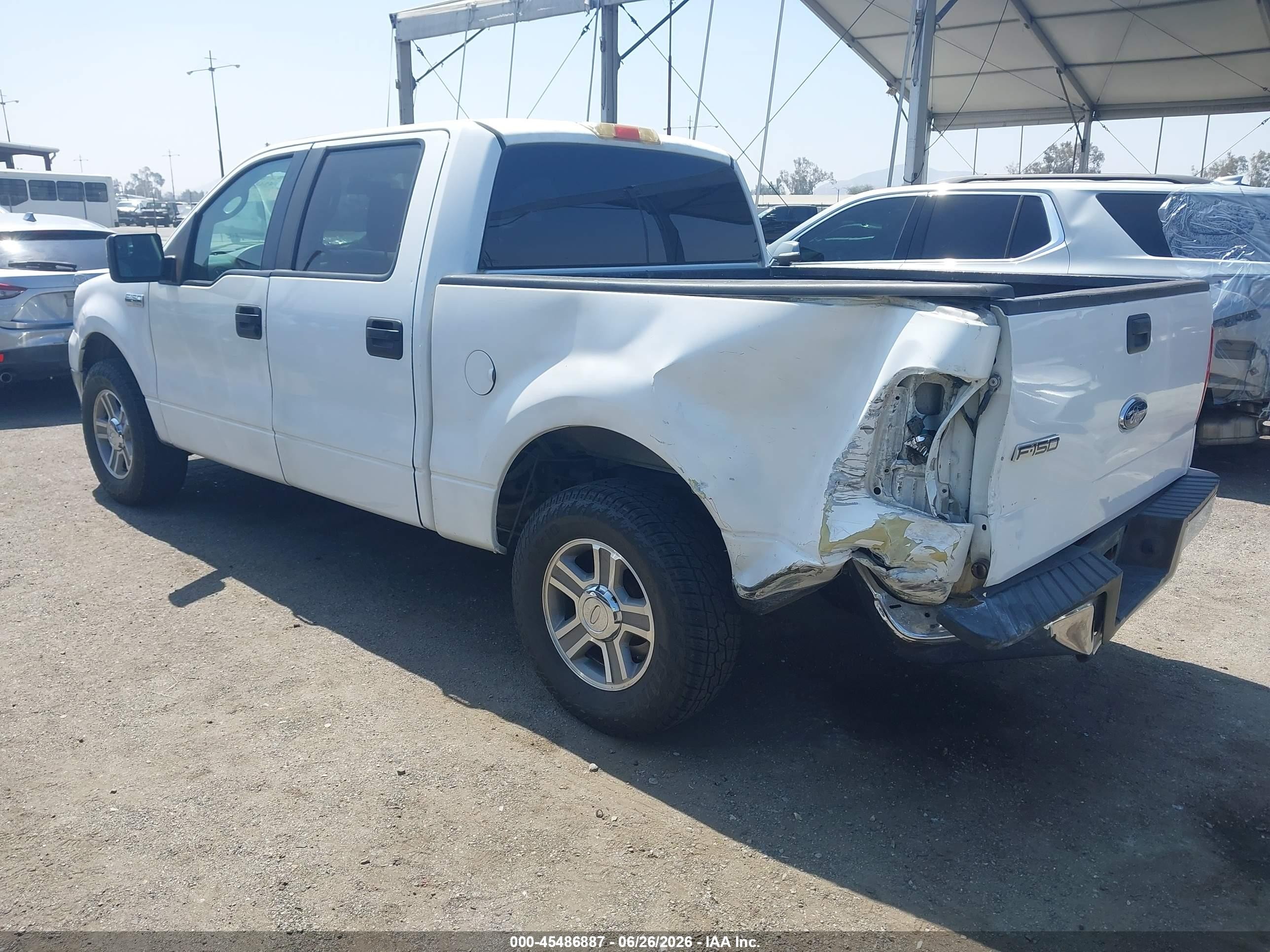 2008 Ford F-150 Xlt White vin: 1FTRW12W18FB86735
