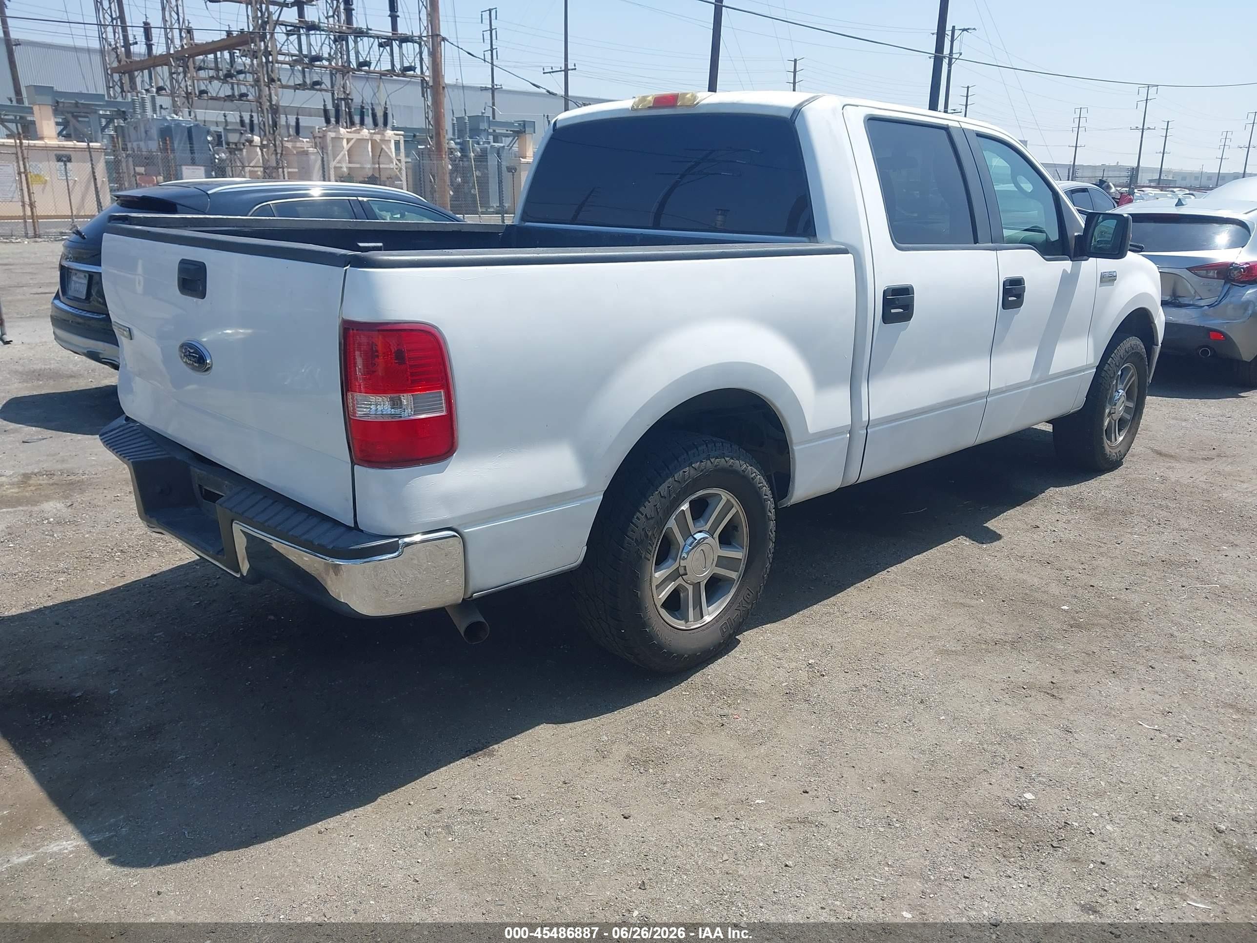 2008 Ford F-150 Xlt White vin: 1FTRW12W18FB86735